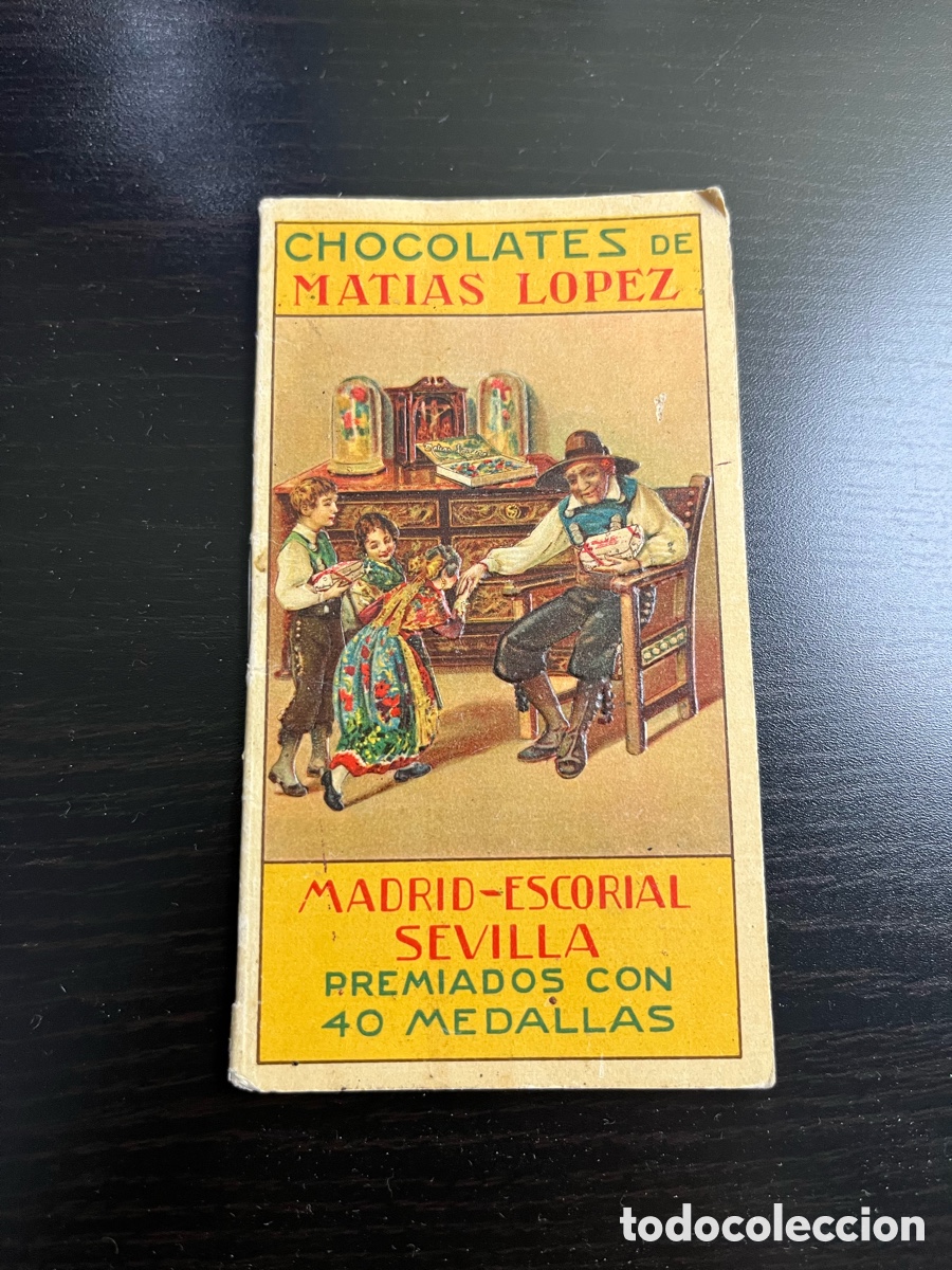 Collecting: Antiguo librito publicidad Chocolates de Mat&iacute;as L&oacute;pez , 1931 .