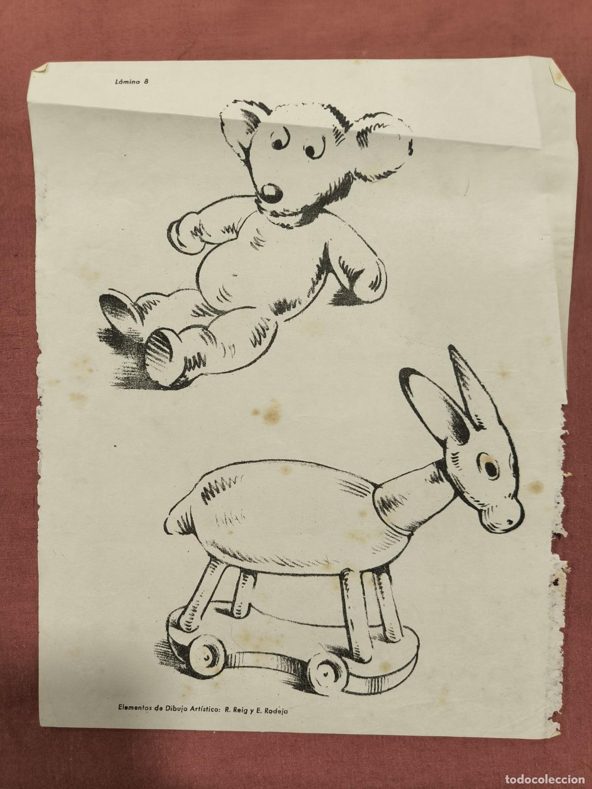 Coleccionismo: L&aacute;mina Dibujo Art&iacute;stico Selg y Bofarull &ndash; Juguetes de Madera Coleccionismo