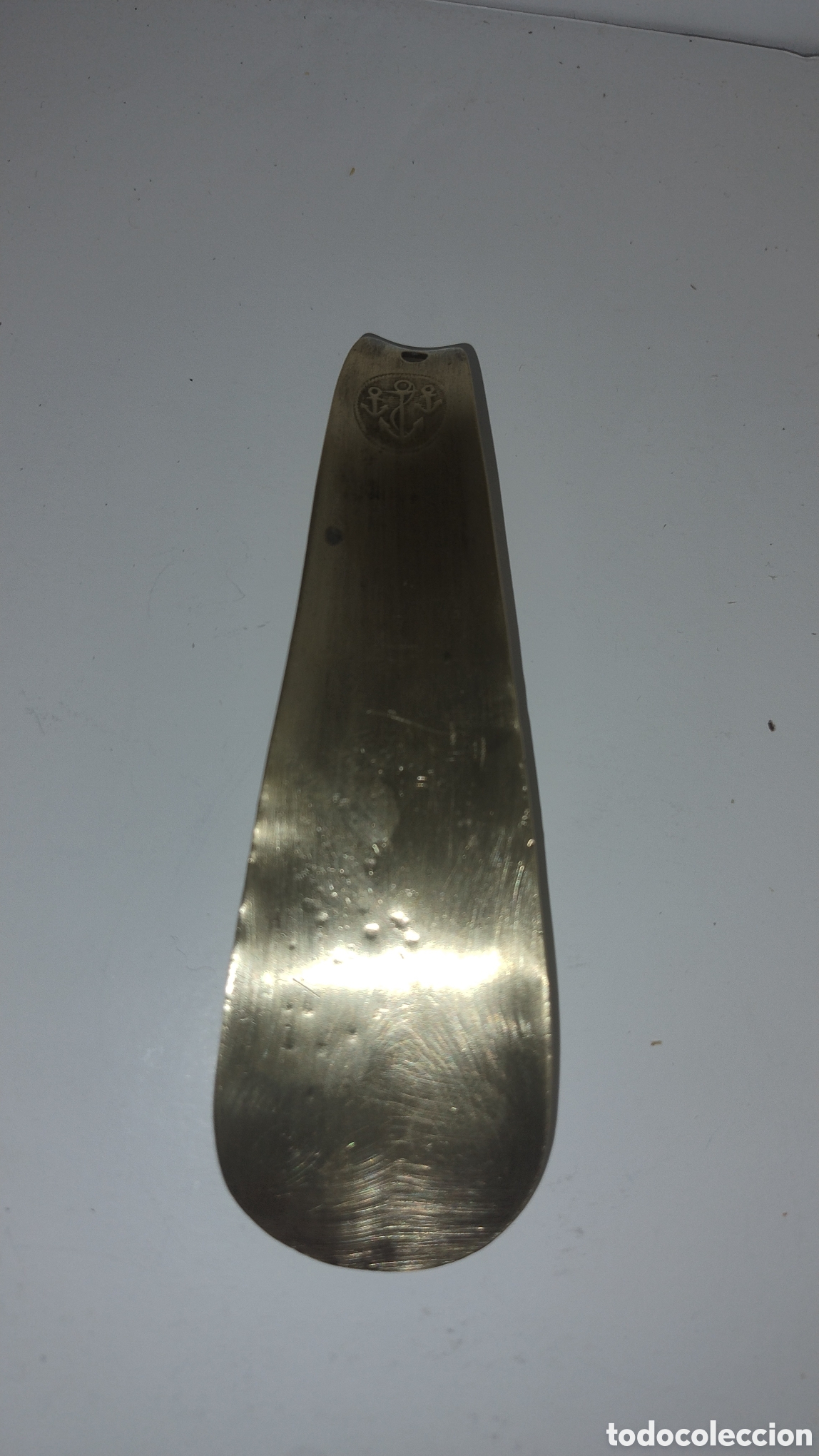 Coleccionismo: Calzador de bronce antiguo