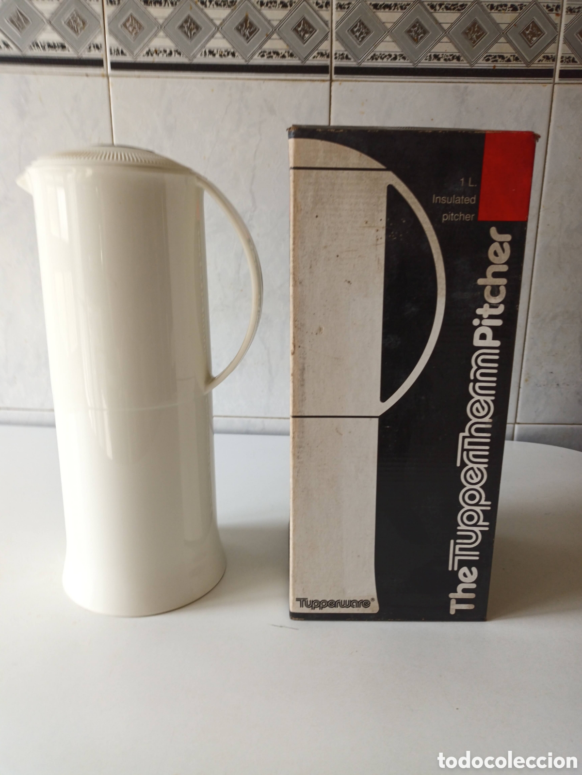Coleccionismo: Jarra t&eacute;rmica vintage Tupperware 1L