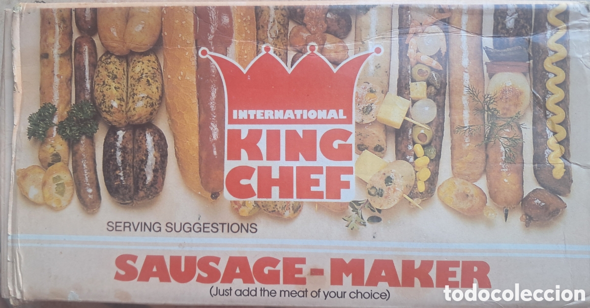 Coleccionismo: Complete Vintage King Chef sausage maker 1970's