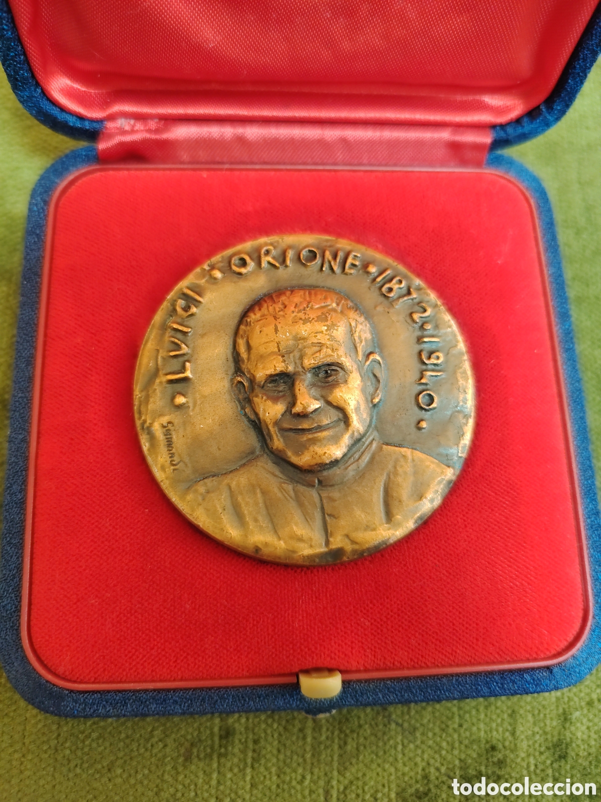 Coleccionismo: Medalla de bronce conmemorativa dedicada a Luigi Orione Italia 1980