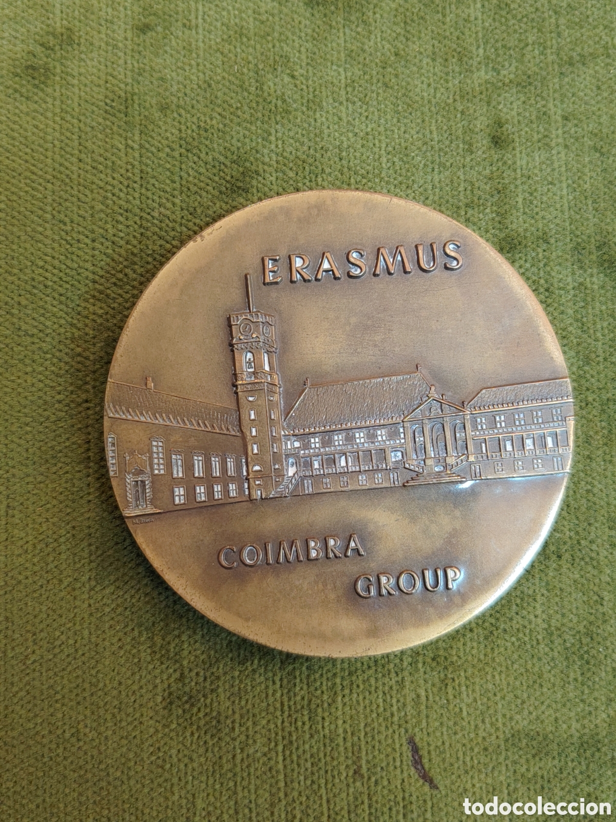 Sammeln: Medalla conmemorativa de bronce del Grupo Co&iacute;mbra (Coimbra Group) relacionada con el programa Erasmu