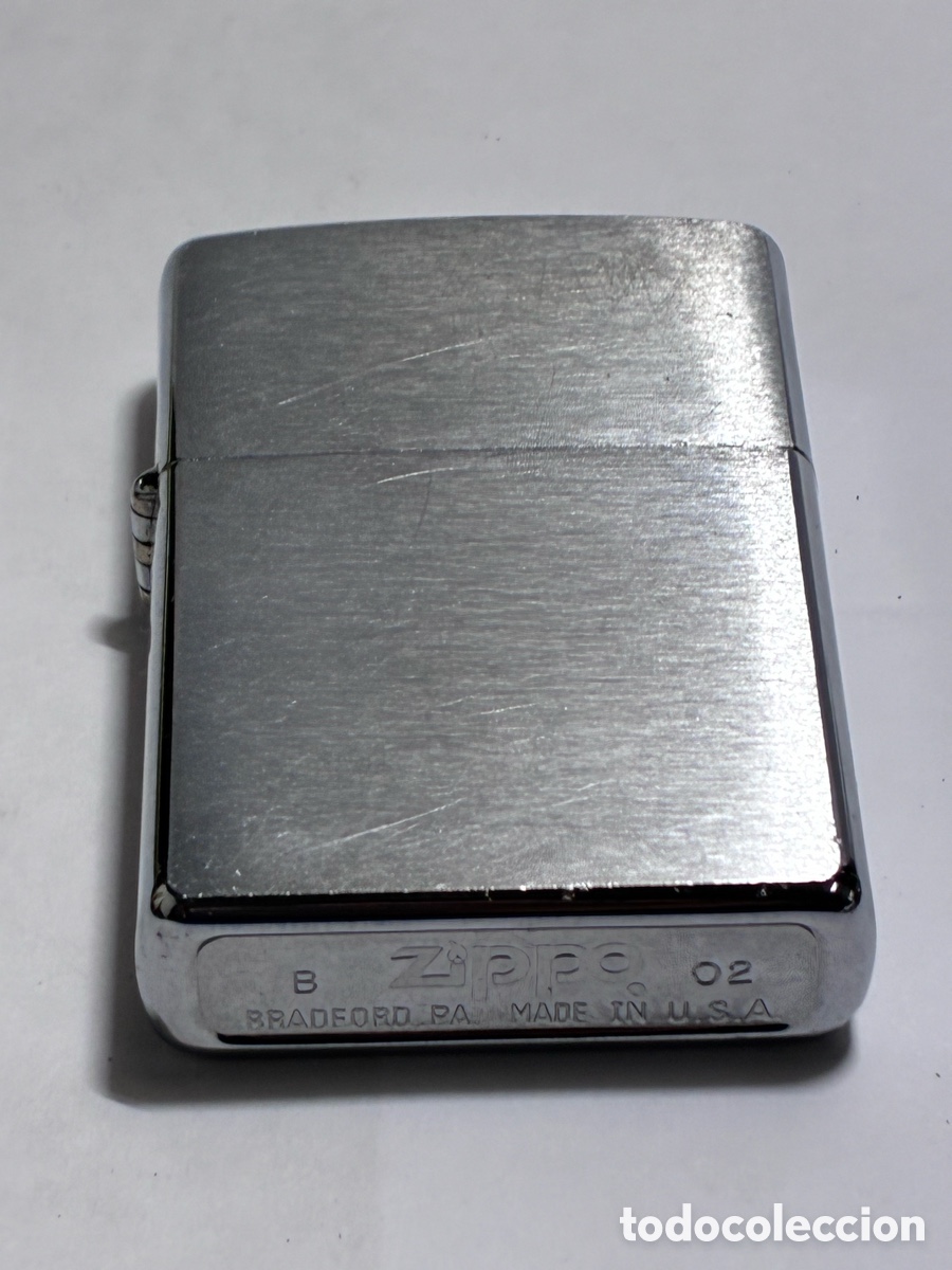 Collectionnisme: Mechero Zippo B 02 USA cromado cepillado