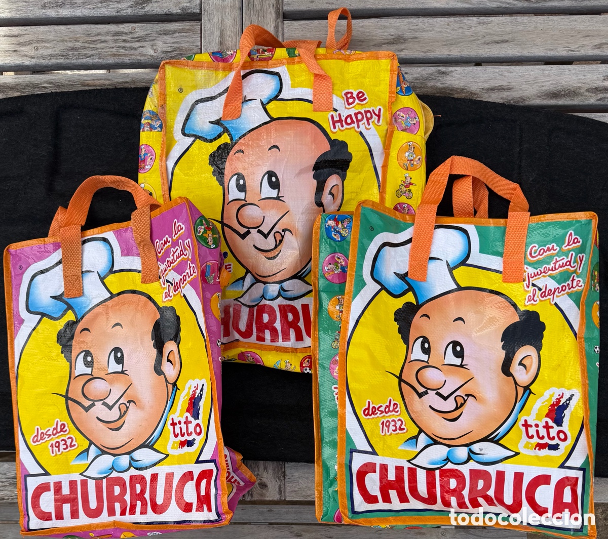 Coleccionismo: LOTE 3 BOLSAS CHURRUCA - PUBLICIDAD DE MARCA DE PIPAS Y KIKOS