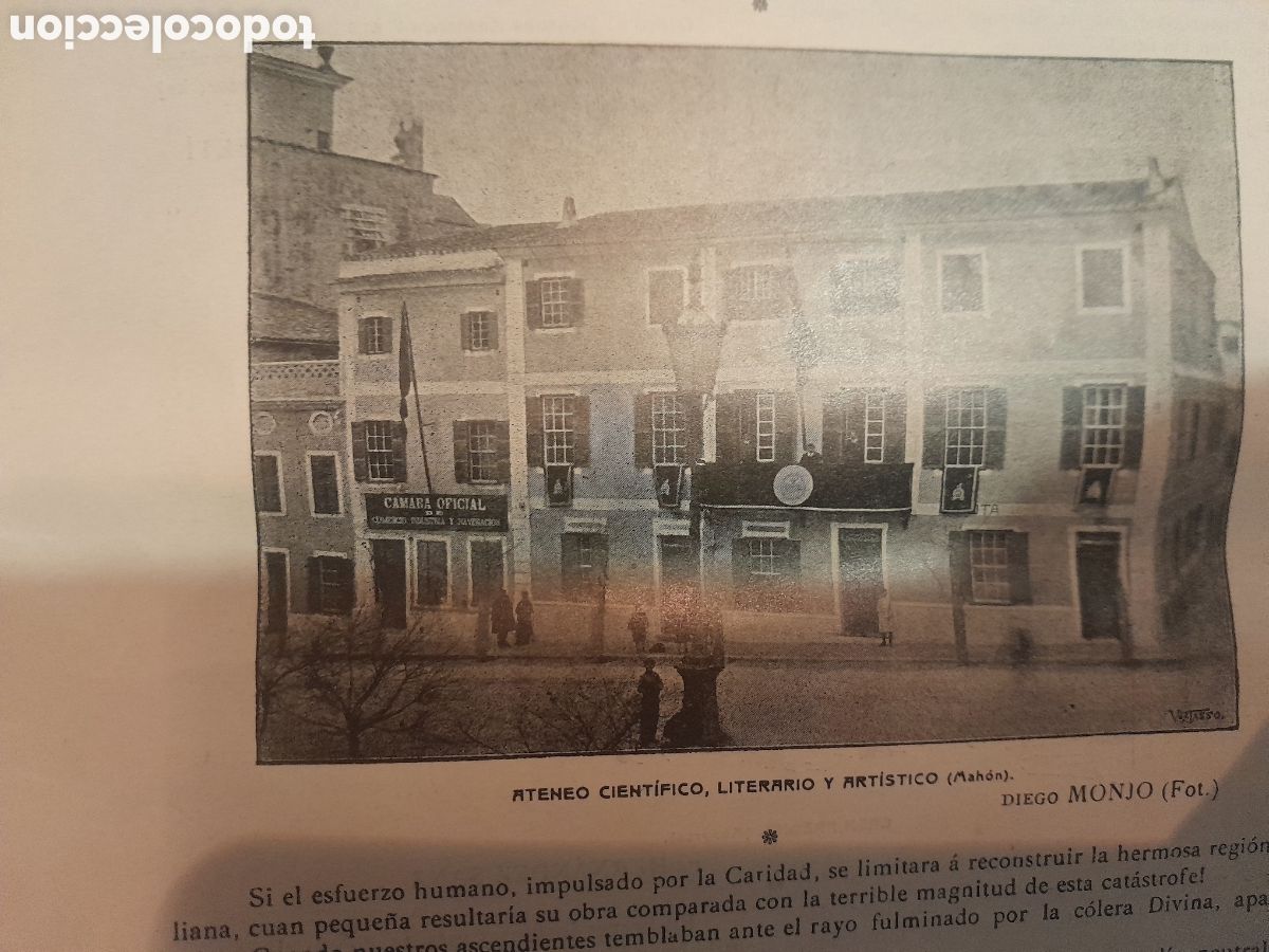 Coleccionismo: Ateneo de Mahon 1909. Menorca_Italia - Foto 4
