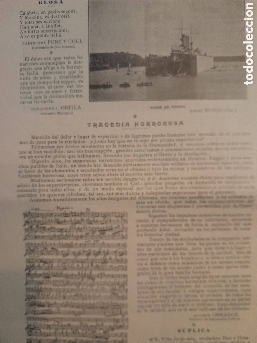 Coleccionismo: Ateneo de Mahon 1909. Menorca_Italia - Foto 6