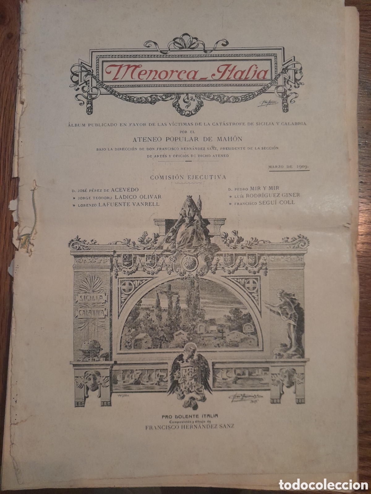 Coleccionismo: Ateneo de Mahon 1909