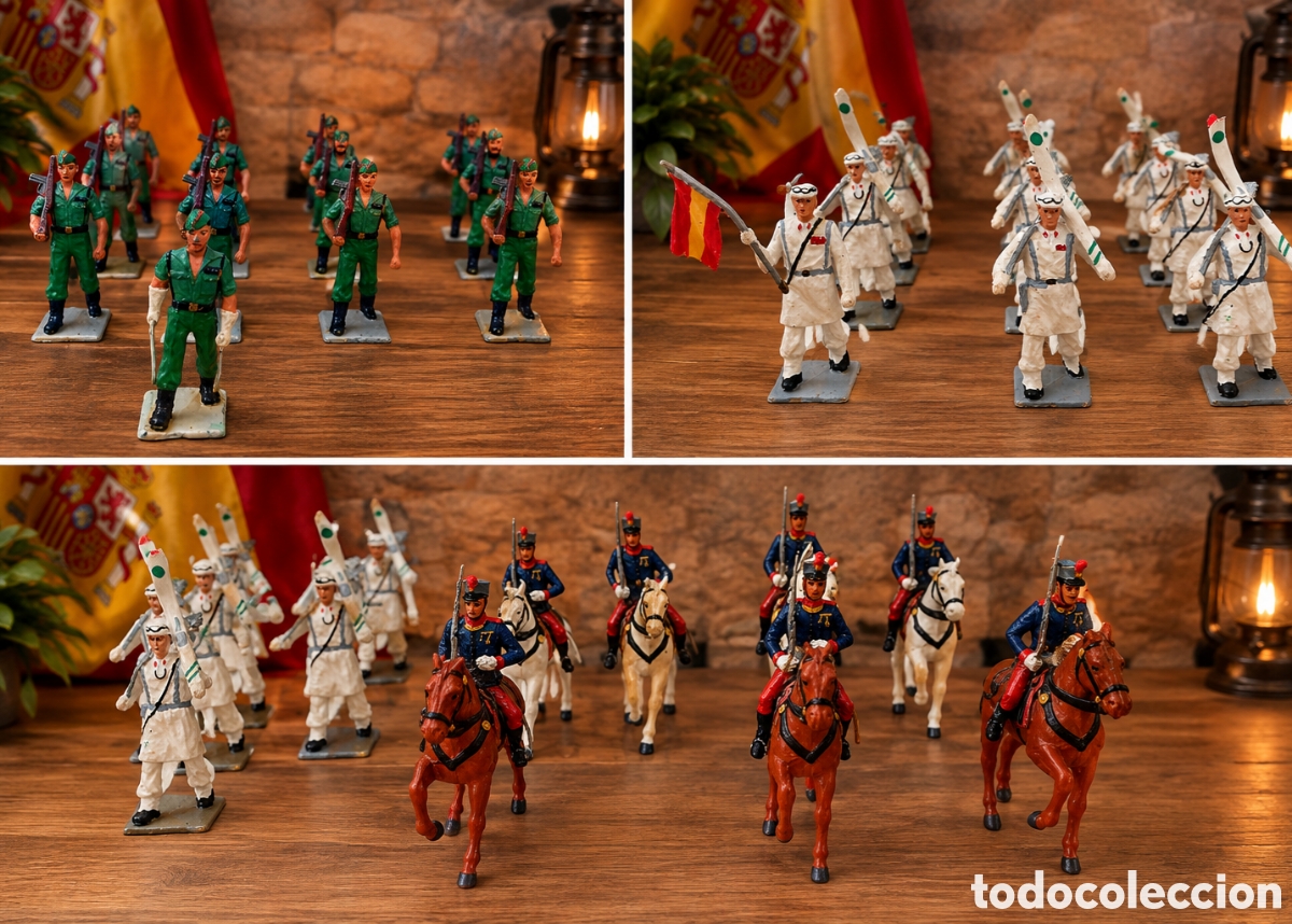 Coleccionismo: Figuras del ejercito pintadas a mano