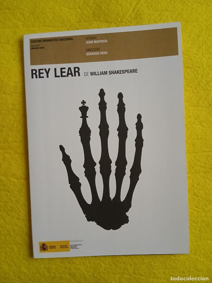 Coleccionismo: PROGRAMA DE TEATRO - REY LEAR - Alfredo Alc&oacute;n, Miryam Gallego, Carme Elias, &hellip;