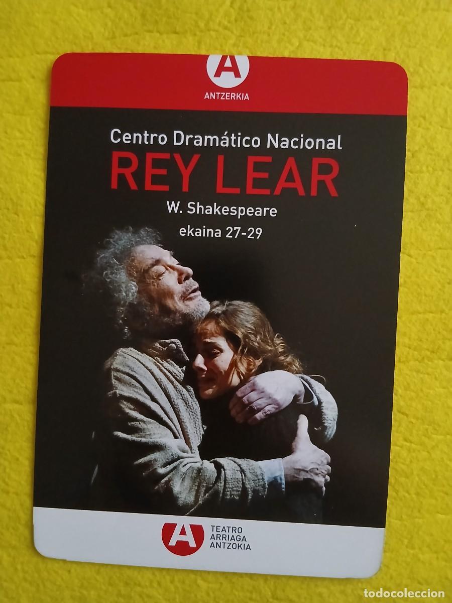 Coleccionismo: PROGRAMA DE TEATRO - REY LEAR - Alfredo Alc&oacute;n, Miryam Gallego, Carme Elias, &hellip;