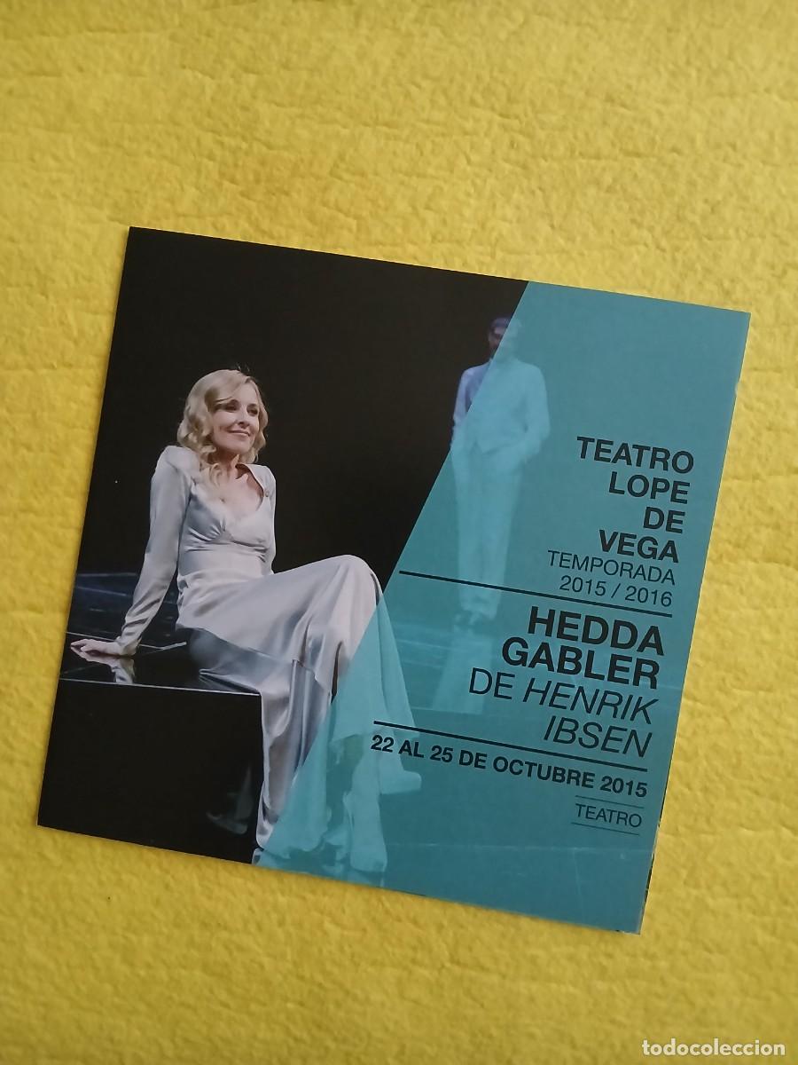 Coleccionismo: PROGRAMA DE TEATRO - HEDDA GABER - Cayetana Guill&eacute;n Cuervo, Jacobo Dicenta, &hellip;