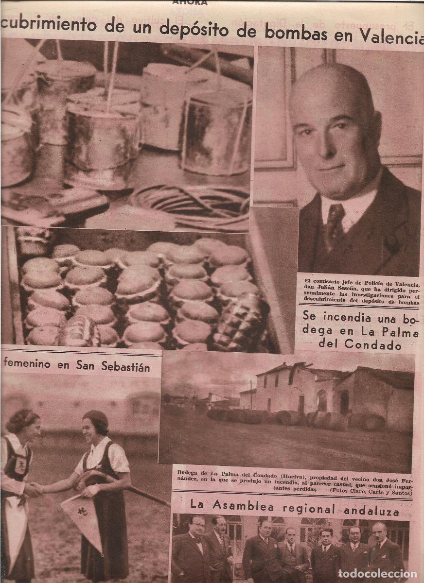 Coleccionismo: A&Ntilde;O 1933 HALLAZGO DEPOSITO BOMBAS HECHAS CON LATAS DE CONSERVA EN PASADIZO SAN JACINTO VALENCIA