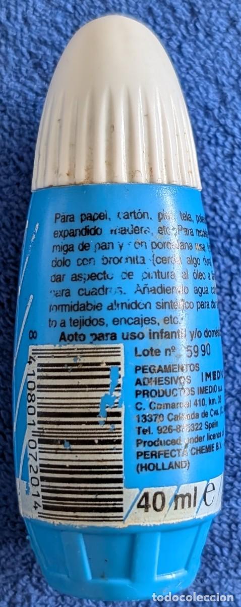 Coleccionismo: Bote de cola blanco - Imedio - Foto 2