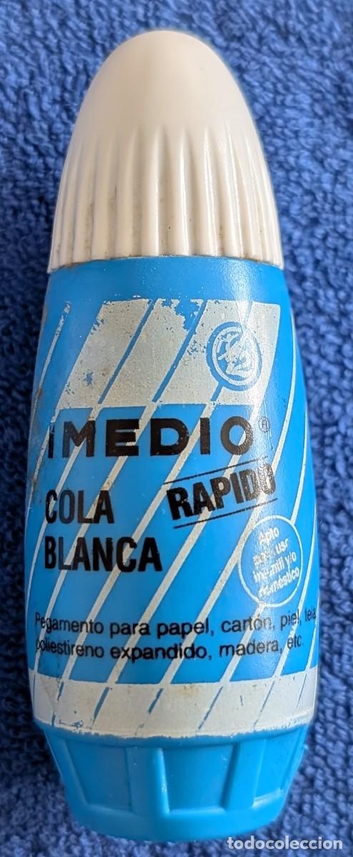 Coleccionismo: Bote de cola blanco - Imedio