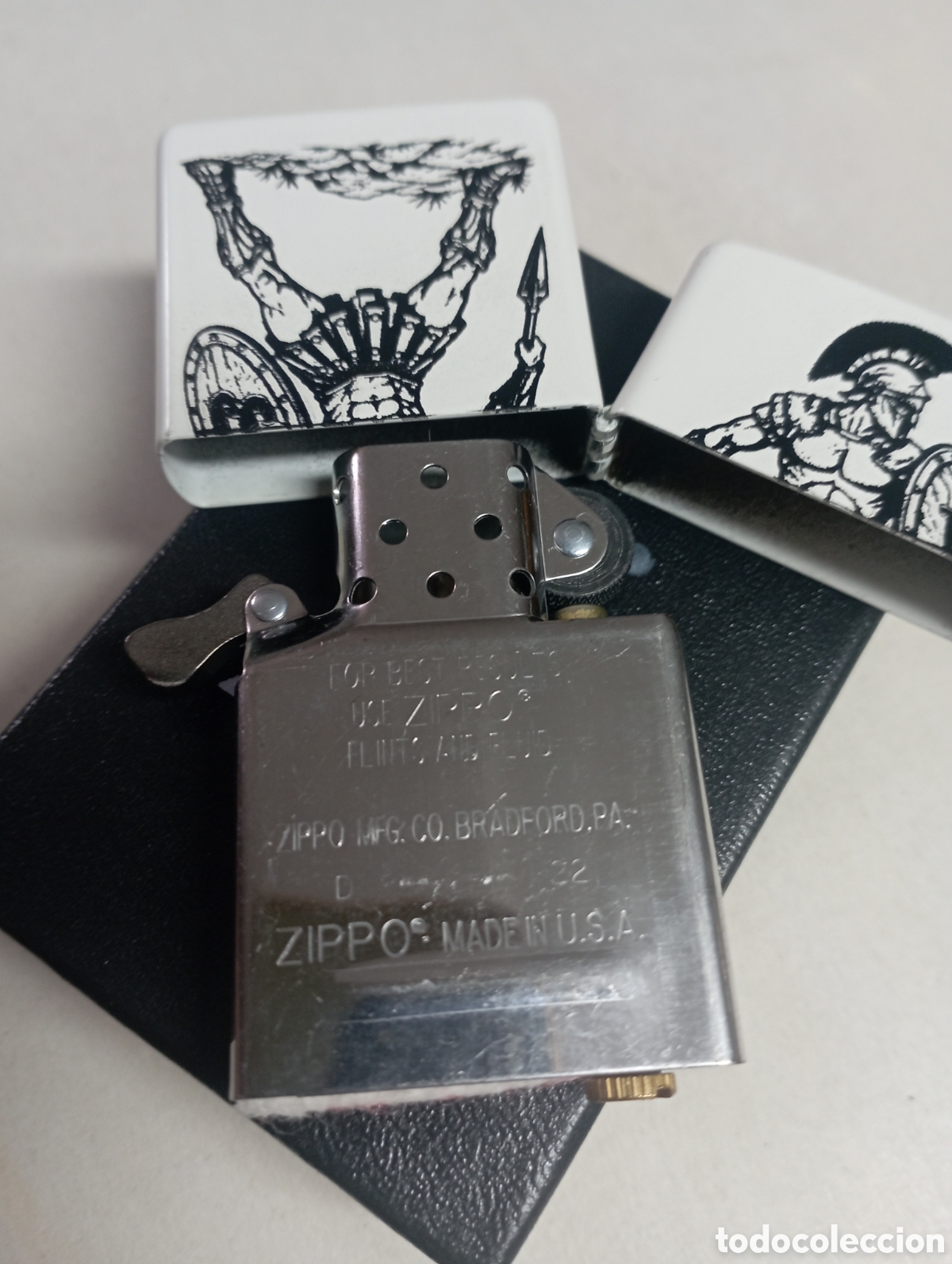 Coleccionismo: Zippo SPARTANO - Completamente nuevo - - Foto 6