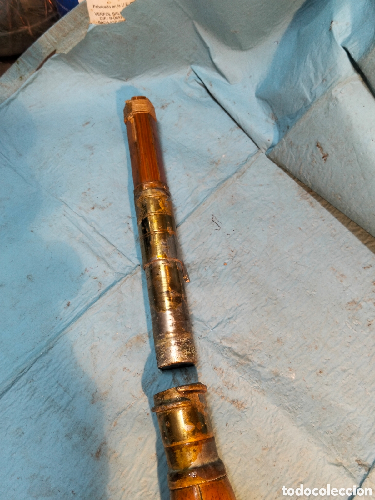 Coleccionismo: ANTIGUO MANGO CA&Ntilde;A PESCAR - Foto 4