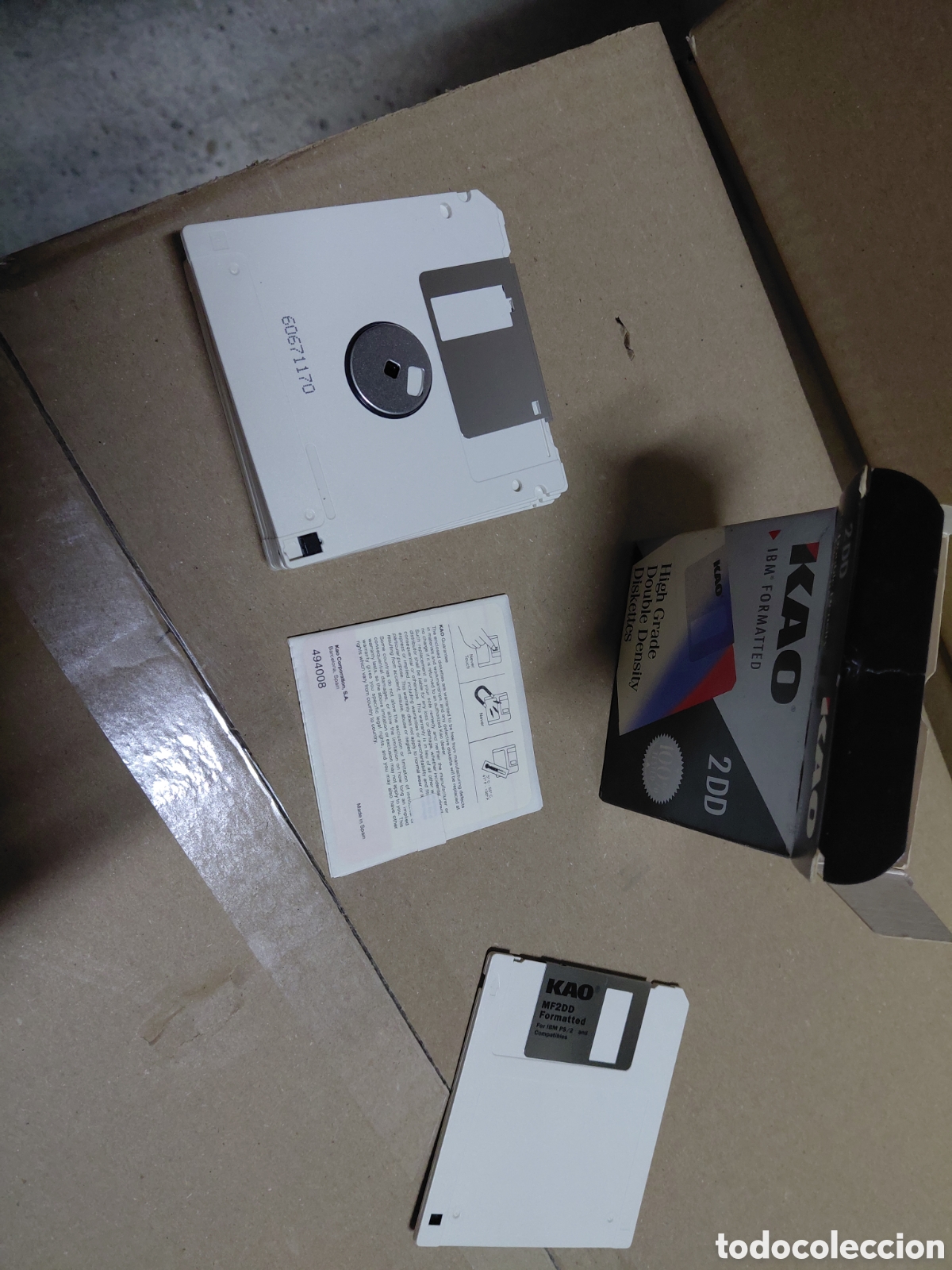 Coleccionismo: Caja de diskets 3.5 pulgadas parca kao - Foto 7
