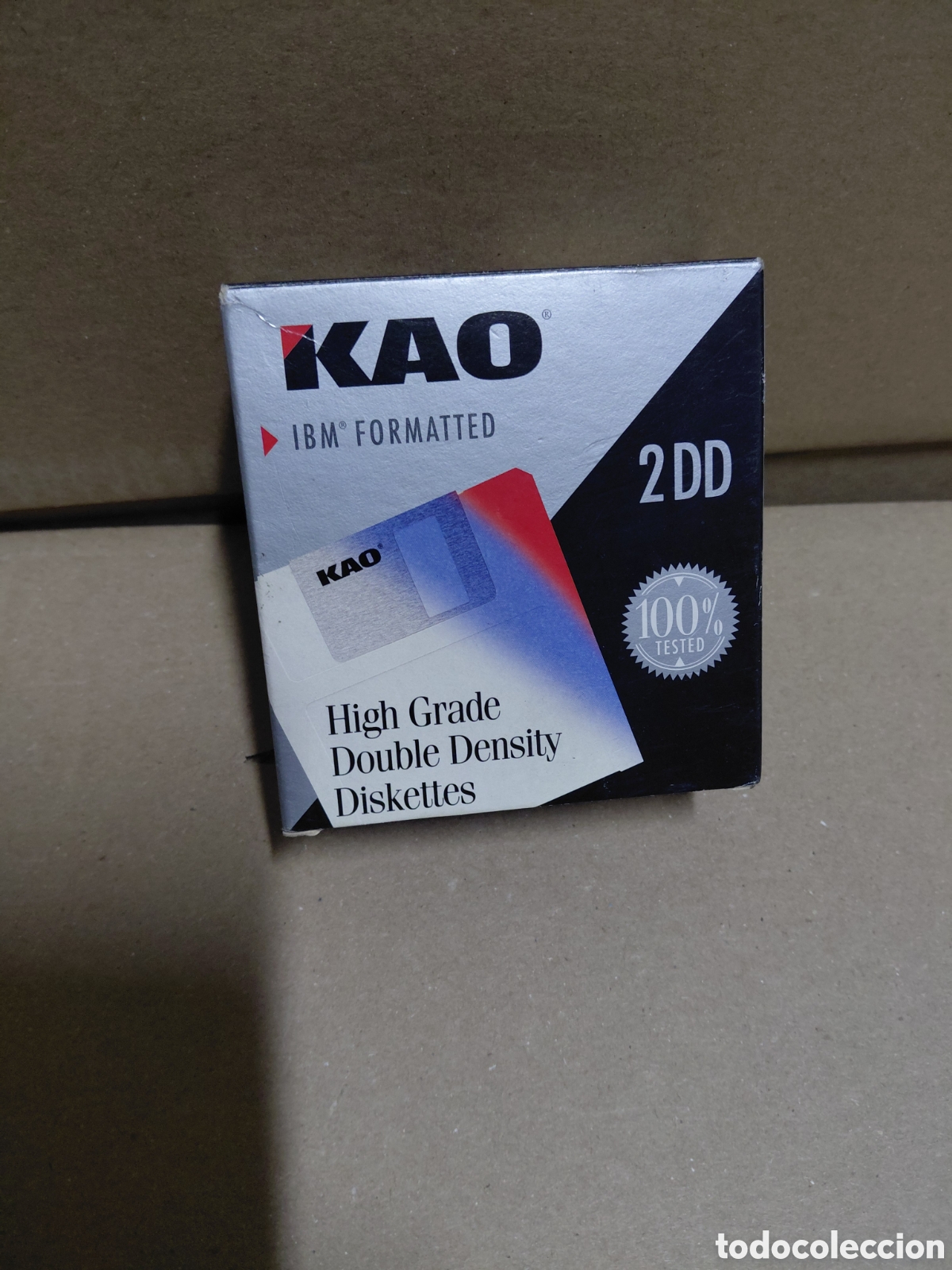 Coleccionismo: Caja de diskets 3.5 pulgadas parca kao