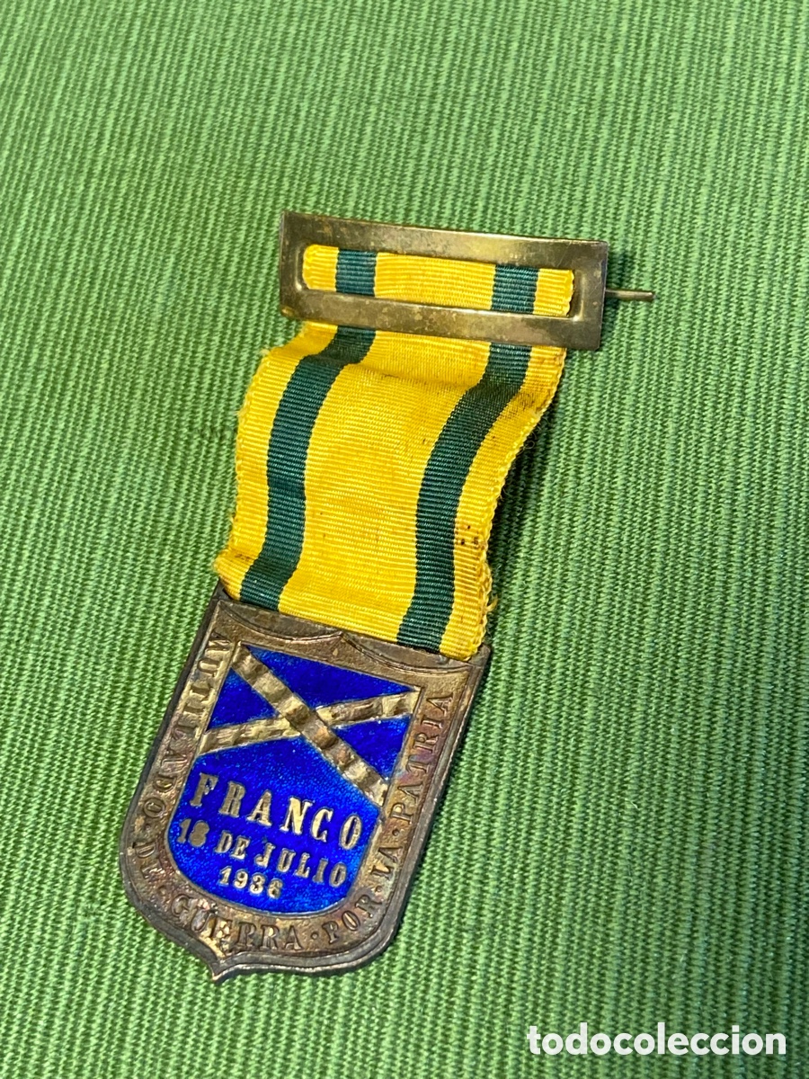 Coleccionismo: Medalla mutilado de guerra por la patria. Franco 18 de julio 1936. Leer descripci&oacute;n.