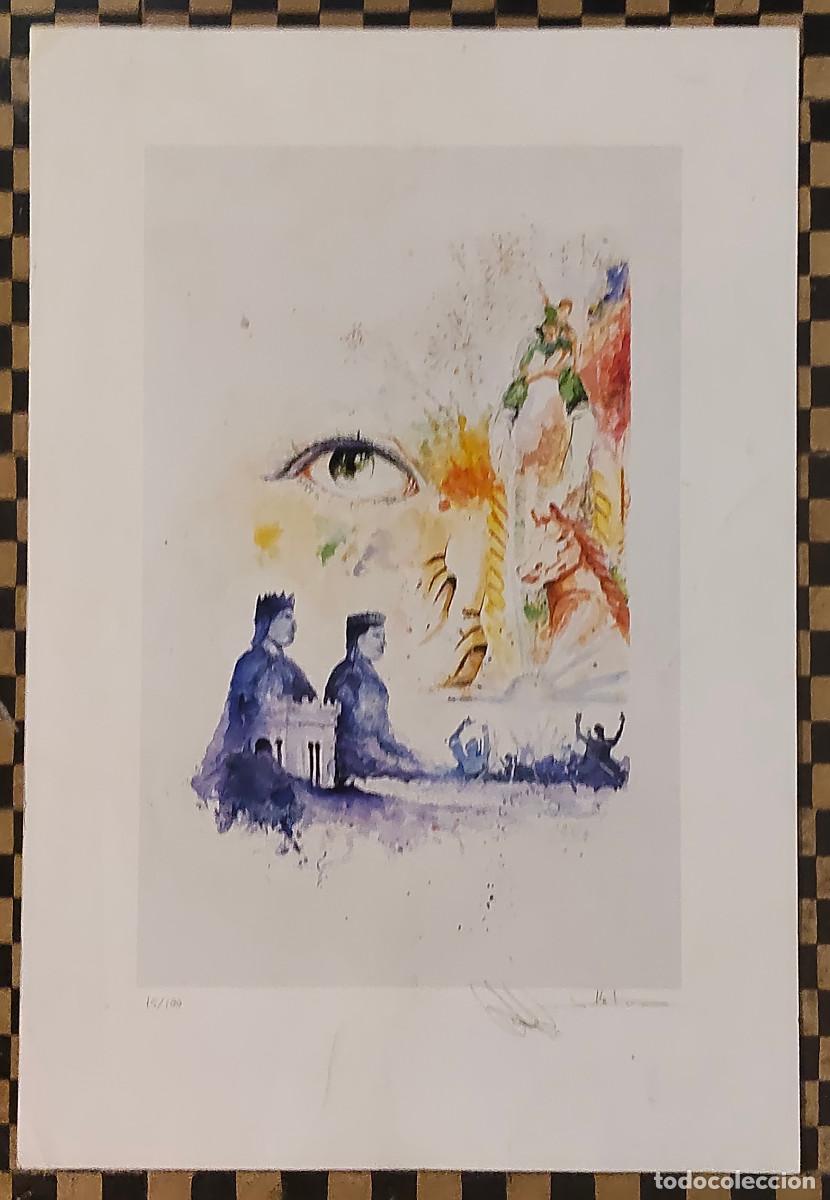 Coleccionismo: lamina numerada y firmada deuna ilustracion del cartel Festa Major de Banyoles
