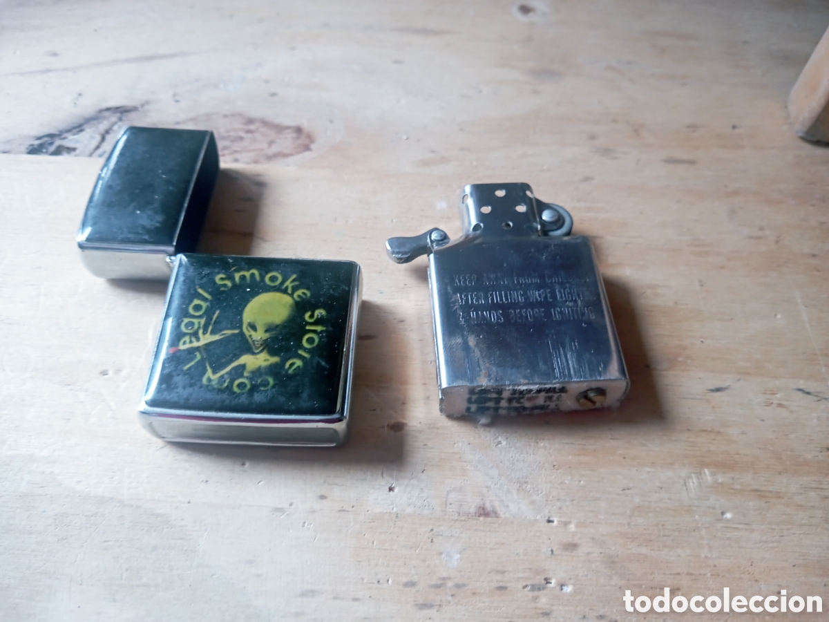 Collectionnisme: MECHERO ZIPPO LEGAL SMOKE STARE COM ANTIGUO