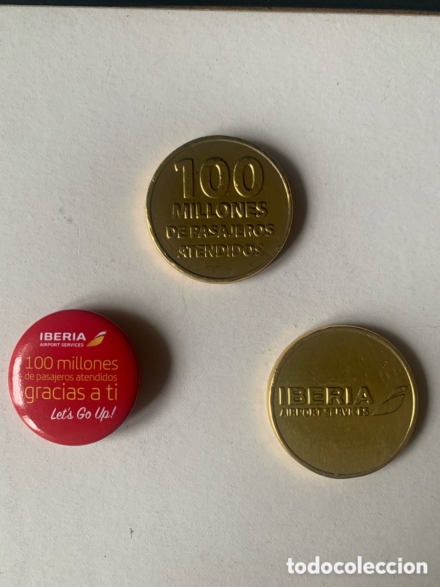 Coleccionismo: CAMPA&Ntilde;A DE LA COMPA&Ntilde;IA IBERIA: 100 MILLONES DE PASAJEROS ATENDIDOS.