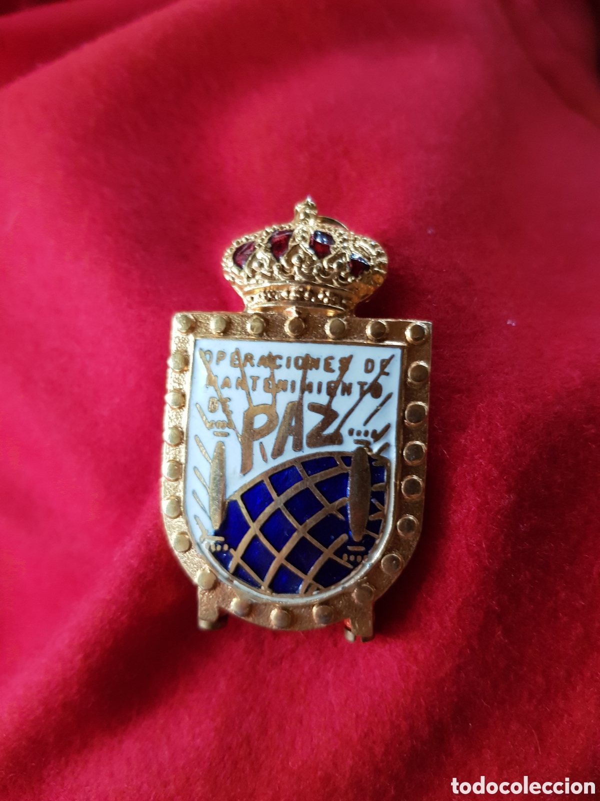 Coleccionismo: PLACA MILITAR ESMALTADA OPERACIONES DE MANTENIENDO