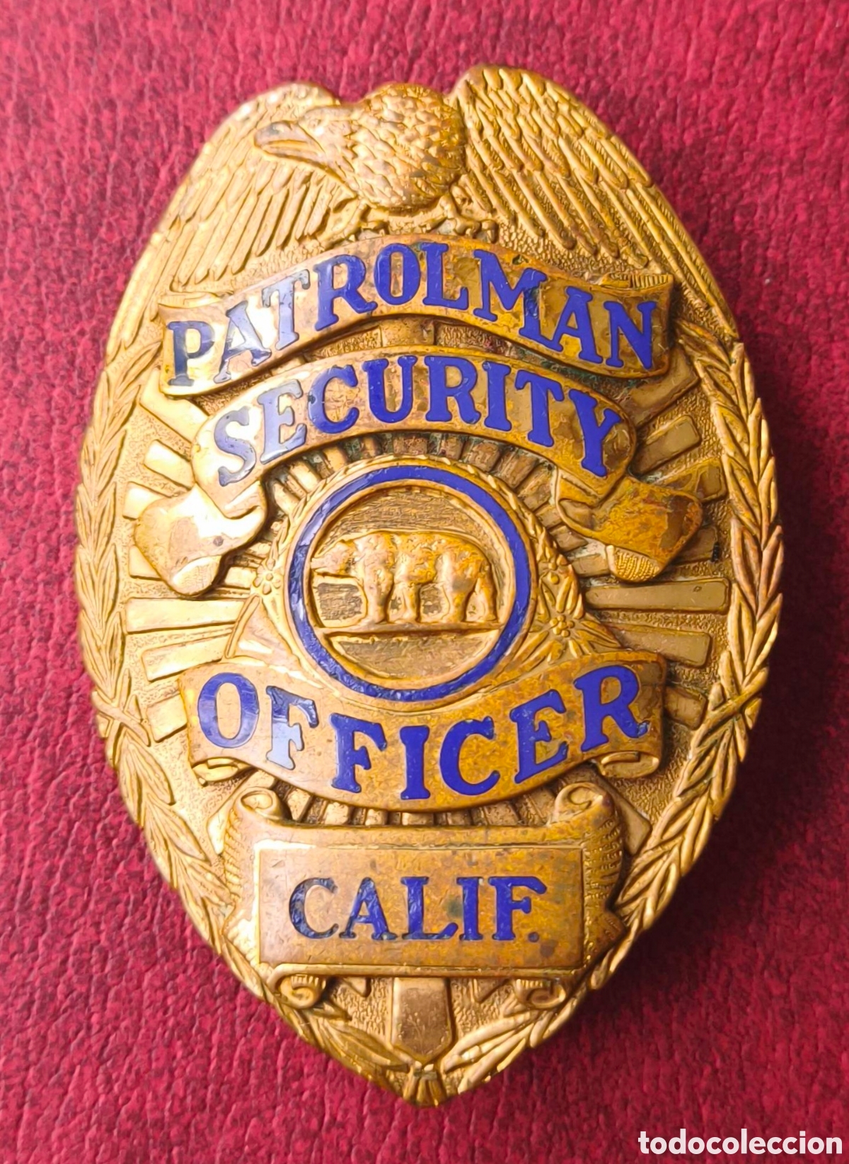 Coleccionismo: EEUU. California, Oficial patrullero
