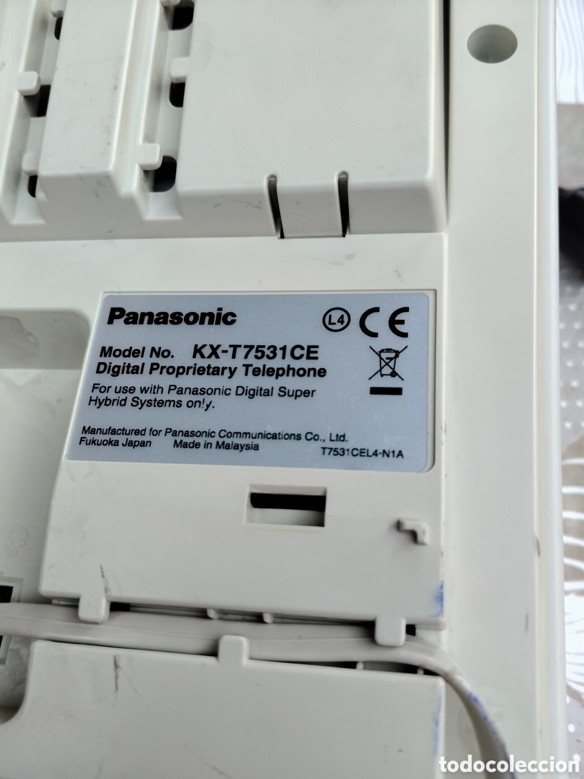 Coleccionismo: Tel&eacute;fono Panasonic muy bien estado - Foto 3