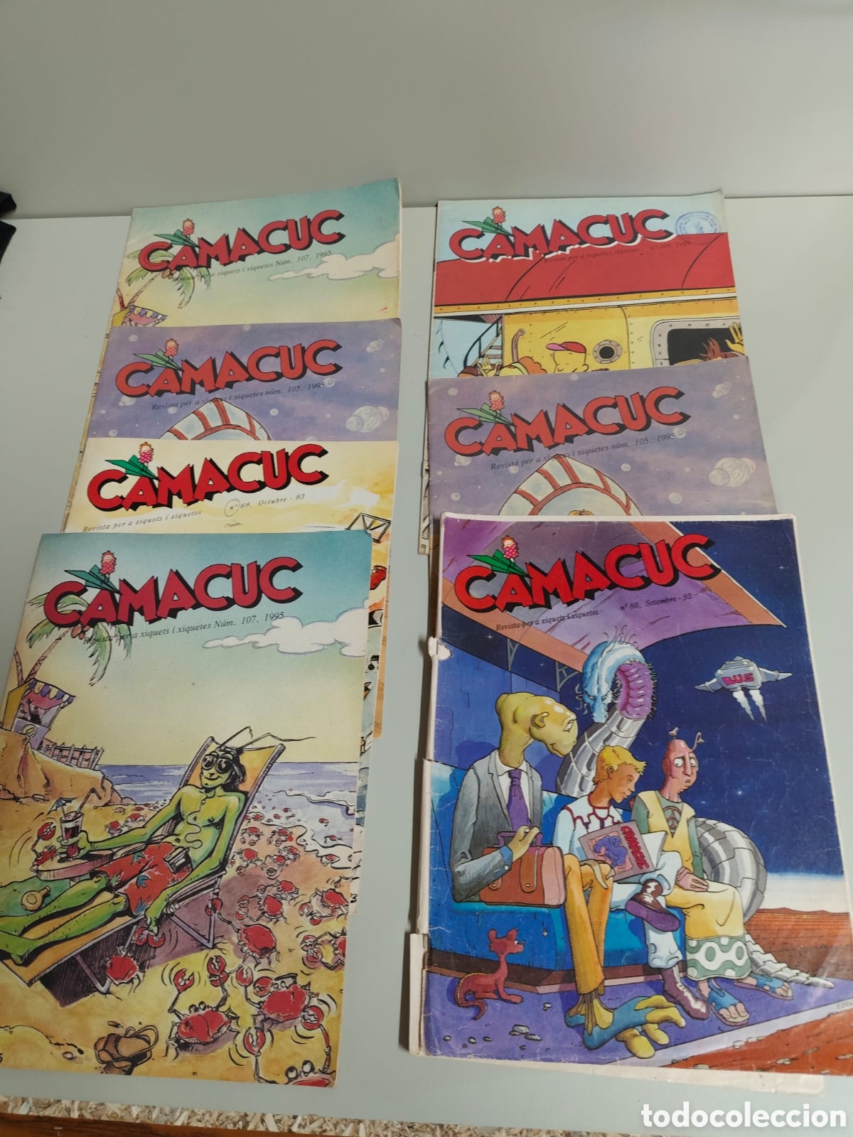 Coleccionismo: Antigua revista Camacuc de los a&ntilde;os 90. Lote de 7 revistas.