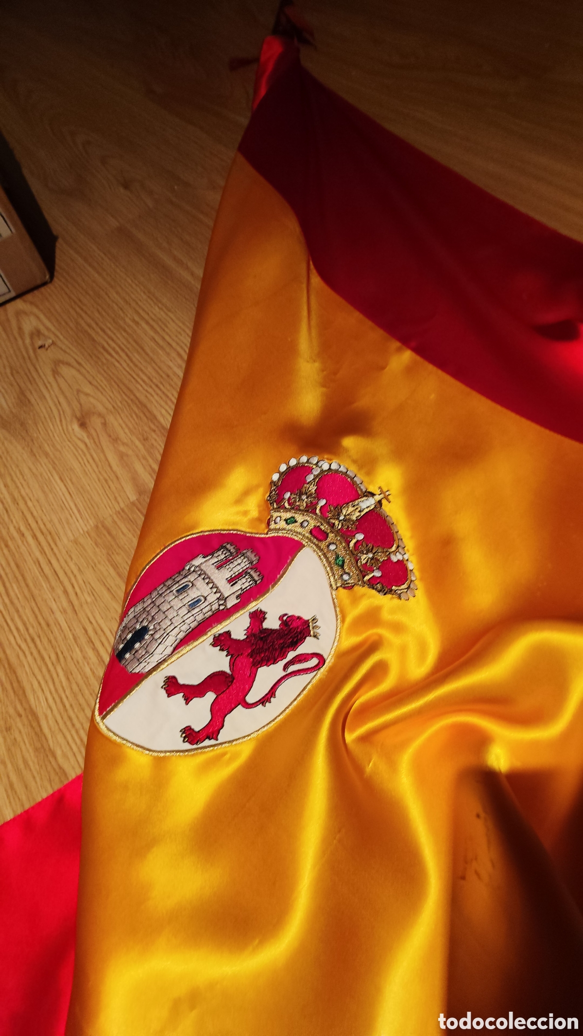 Coleccionismo: Bandera de Espa&ntilde;a bordada modelo 1785 - Foto 3