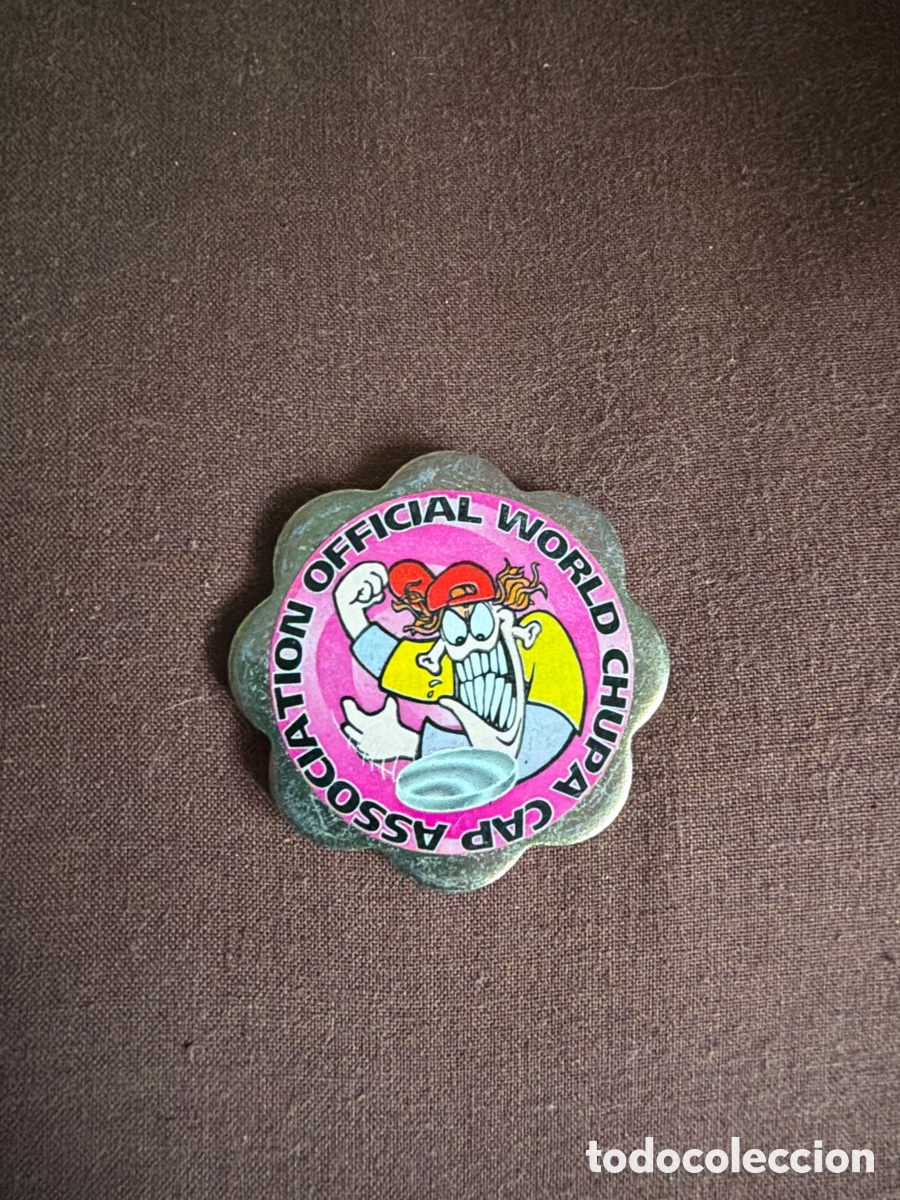Coleccionismo: Tazo met&aacute;lico Chupa Chups Chupa Caps &ndash; Official World Chupa Cap Association &ndash; a&ntilde;os 90