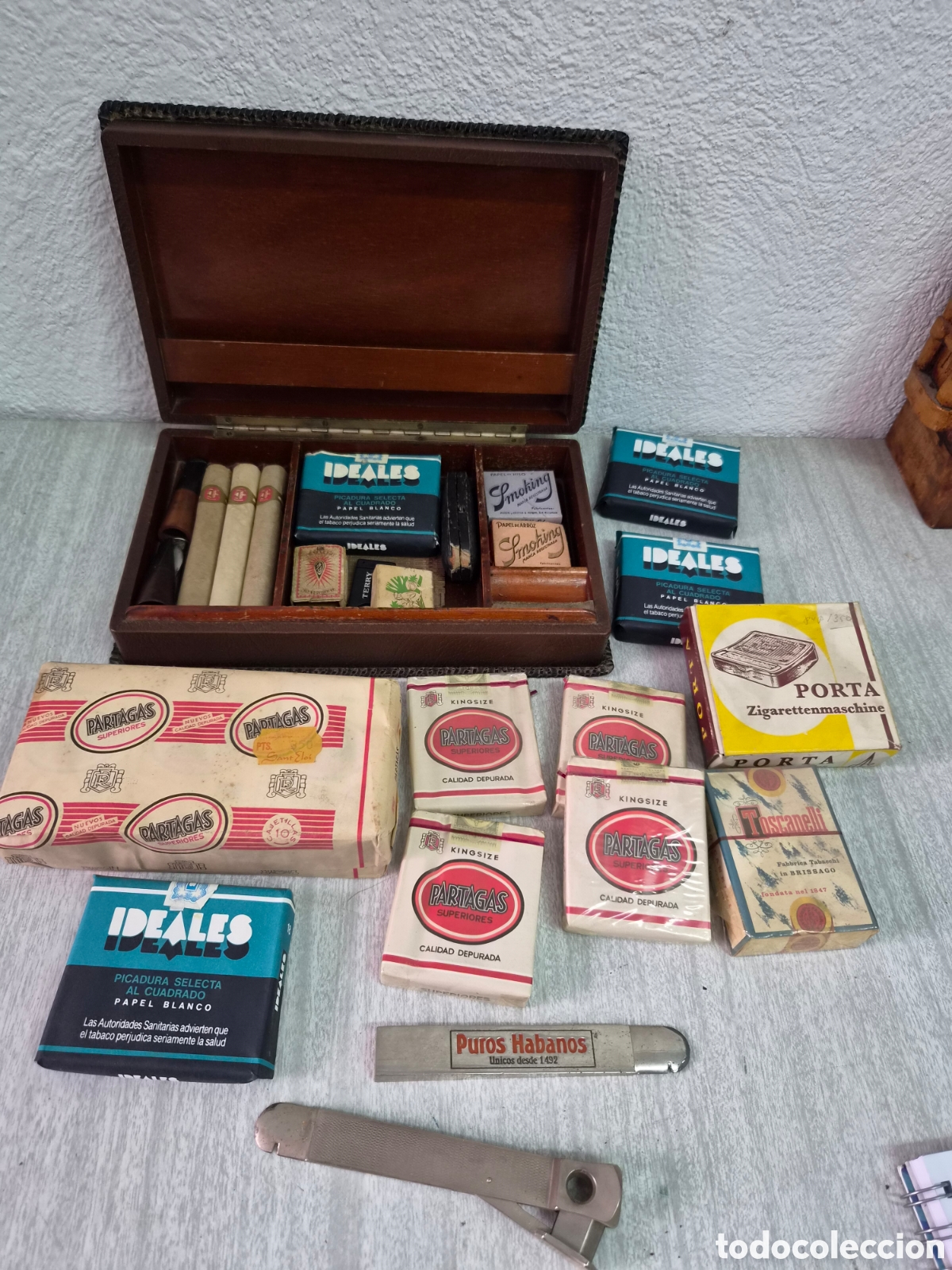 Coleccionismo: CUBA PARTAGAS IDEALES PUROS LOTE TABACO ANTIGUO
