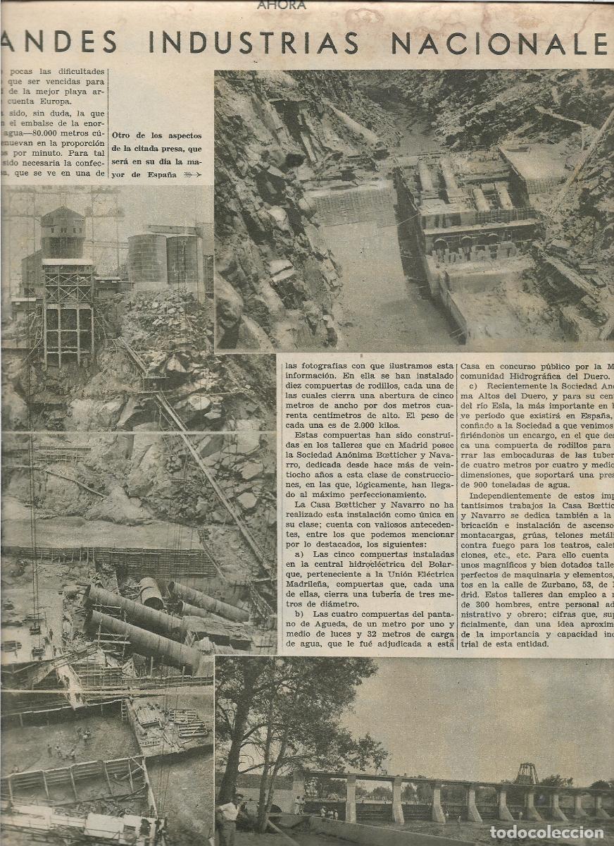 Coleccionismo: A&Ntilde;O 1933 CENTRAL HIDROELECTRICA BOLARDE PRESA PANTANO DE AGUEDA COMPUERTAS CASA BOETTICHER Y NAVARRO