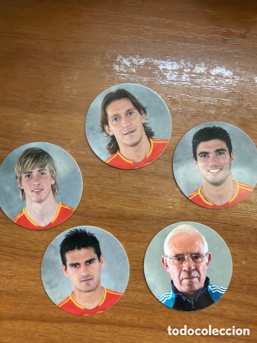 Coleccionismo: Lote 5 medallas Selecci&oacute;n Espa&ntilde;ola 2006 PLUS &ndash; Torres, Reyes, Salgado, Juanito y Luis Aragon&eacute;s