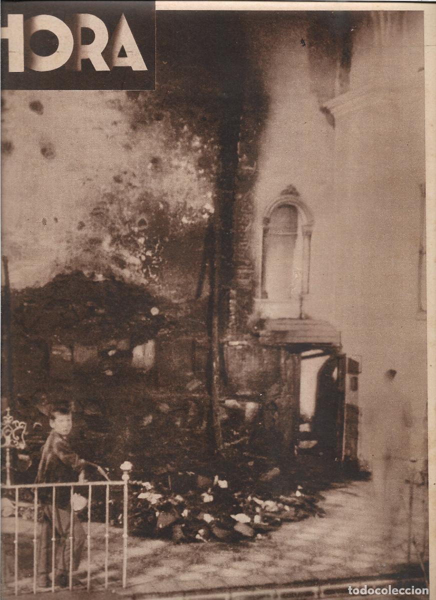 Coleccionismo: A&Ntilde;O 1933 RECORTE PRENSA ACCION EXTREMISTAS INCENDIO IGLESIA PARROQUIAL DE MAGUILLA BADAJOZ DESTROZOS