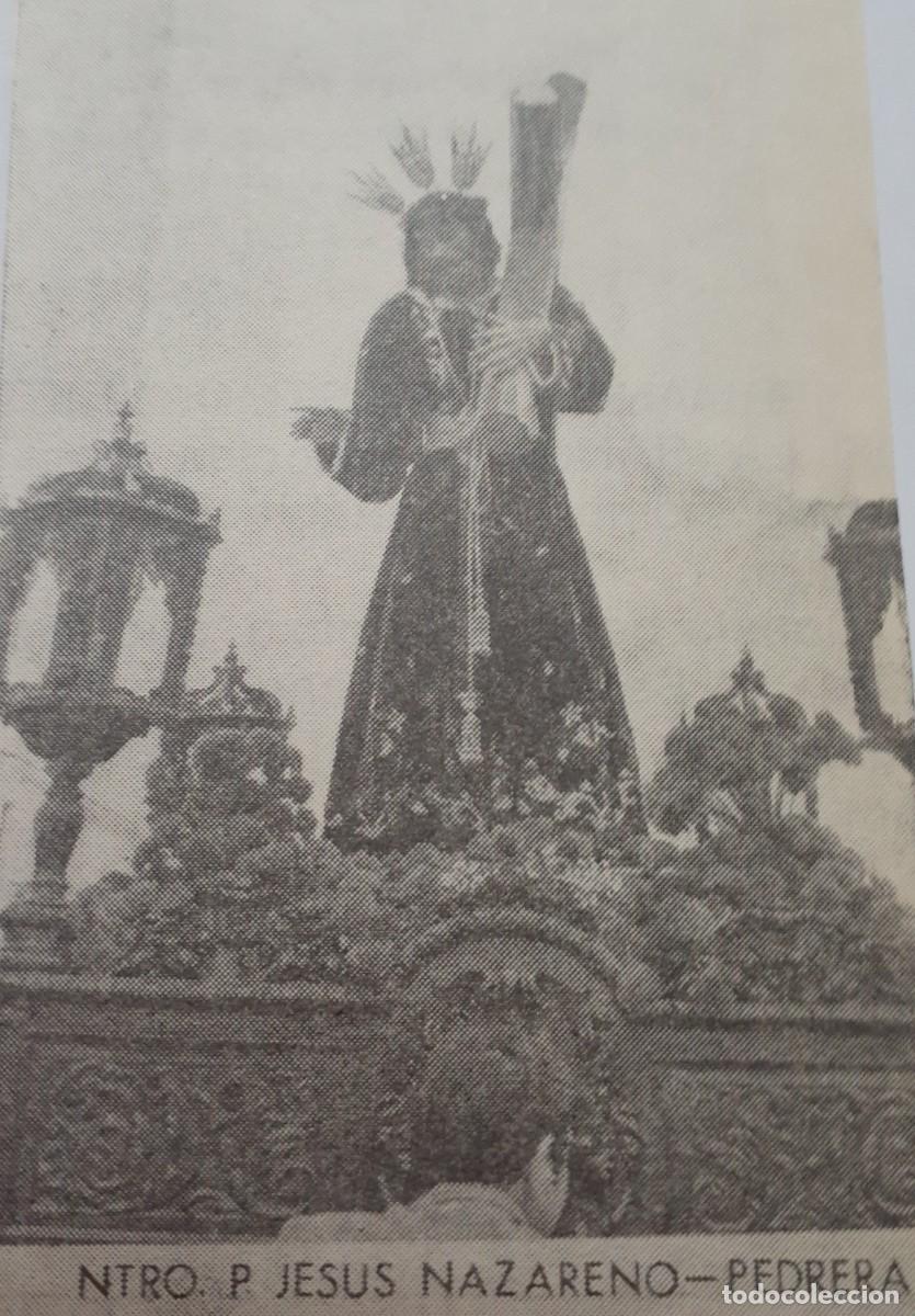 Coleccionismo: SEMANA SANTA PEDRERA, 1970, NTRO. PADRE JES&Uacute;S NAZARENO ,RETAL PUBLICACION, 6X9 CM. APROX.