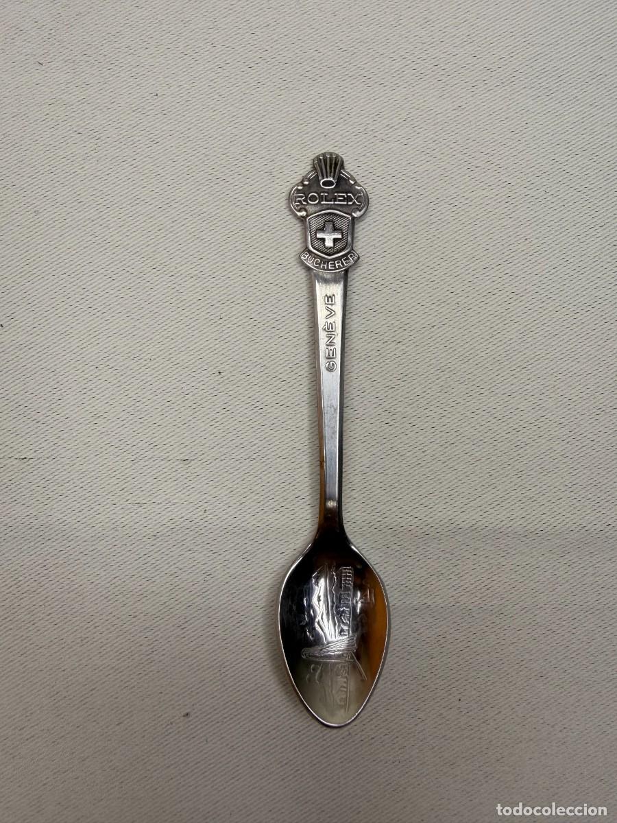 Coleccionismo: Cuchara Souvenir Vintage Rolex Bucherer Ginebra