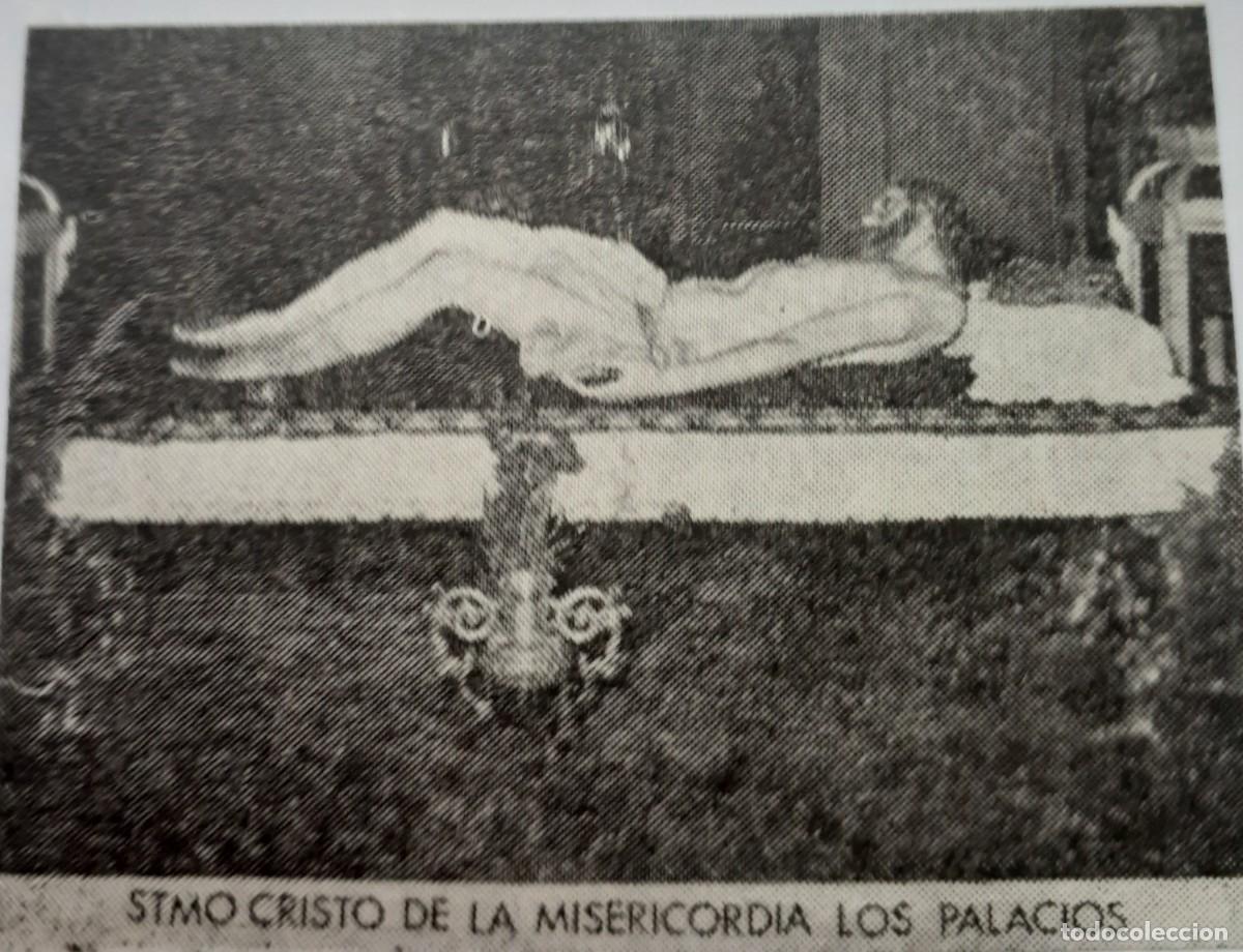Coleccionismo: SEMANA SANTA LOS PALACIOS, 1970, STMO. CRISTO DE LA MISERICORDI ,RETAL PUBLICACION, 6X4 CM. APROX.