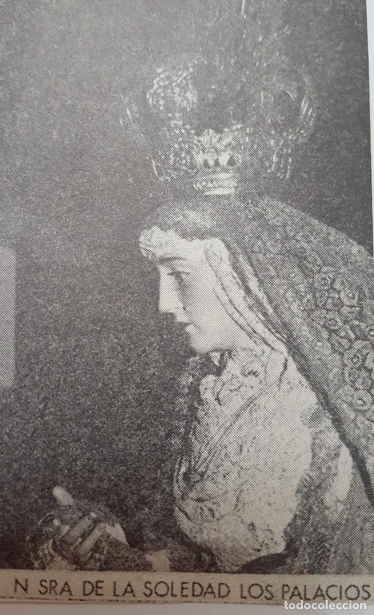 Coleccionismo: SEMANA SANTA LOS PALACIOS, 1970, NTRA. SRA. DE LA SOLEDAD ,RETAL PUBLICACION, 6X9 CM. APROX.