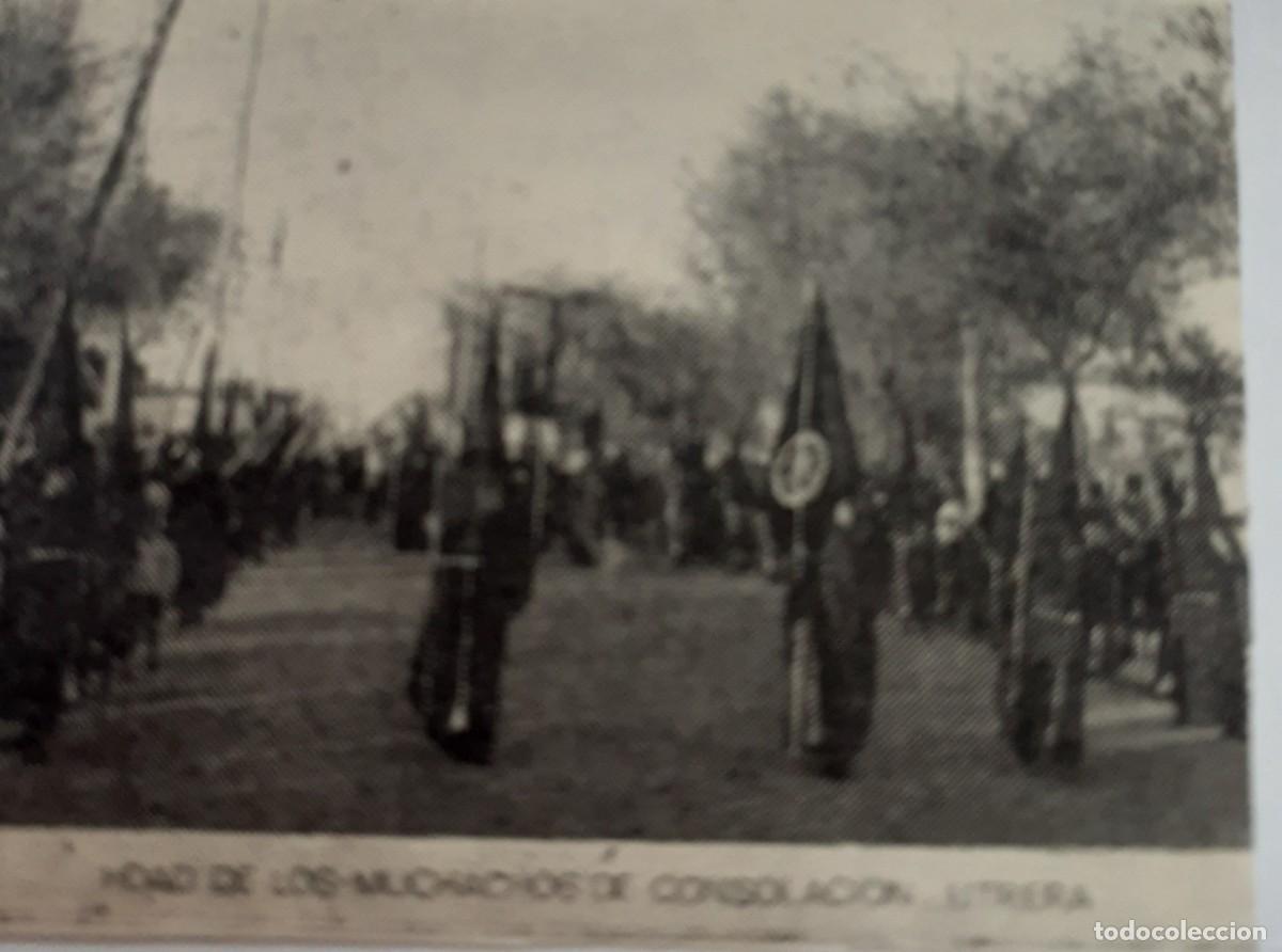 Coleccionismo: SEMANA SANTA UTRERA, 1970, HDAD. DE LOS MUCHACHOS DE CONSOLACI&Oacute; ,RETAL PUBLICACION, 6X4 CM. APROX.