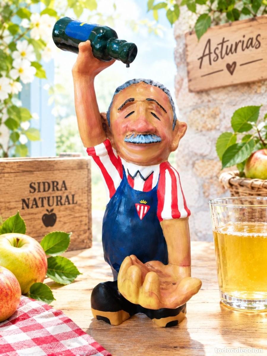 Coleccionismo: FIGURA ESCANCIADOR DE SIDRA SPORTING DE GIJON ISIDRIN