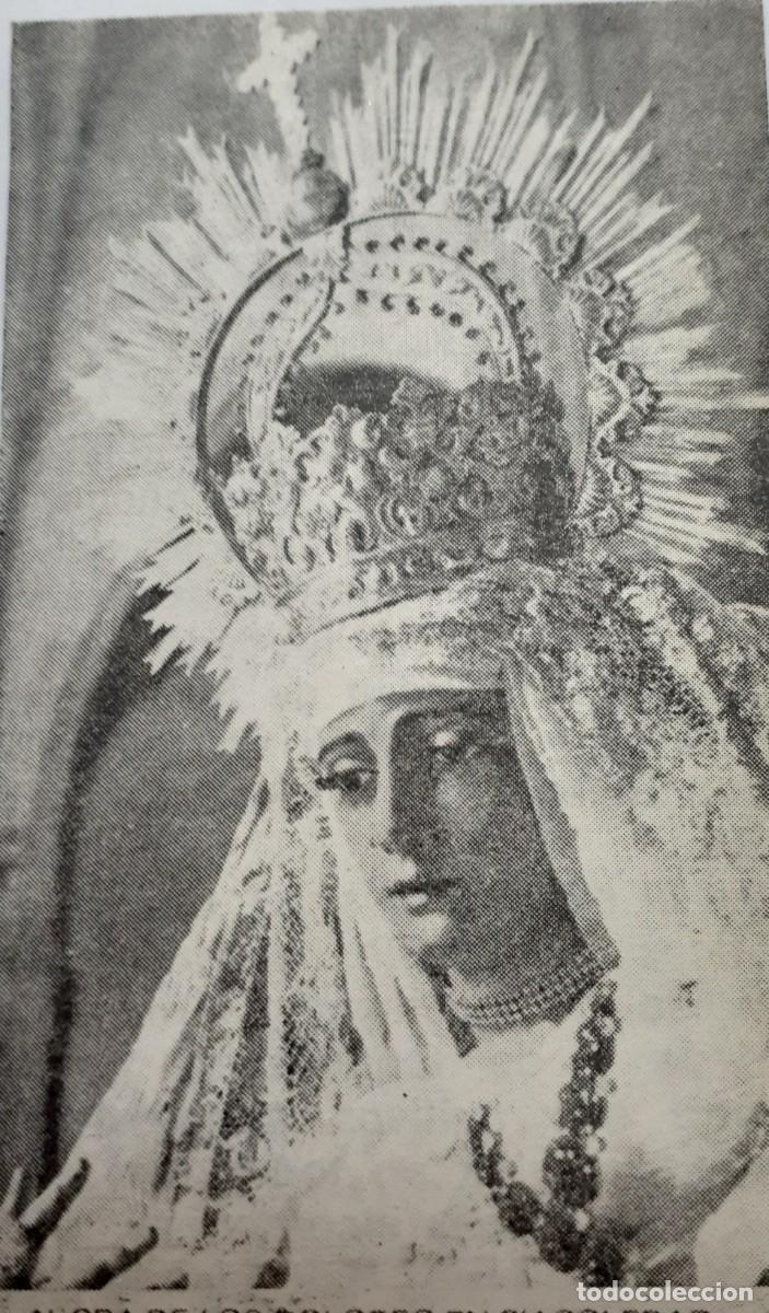 Coleccionismo: SEMANA SANTA MOR&Oacute;N, 1970, NTRA. SRA. DE LOS DOLORESEN SU SOLEDAD, RETAL PUBLICACION, 6X10 CM. APROX.