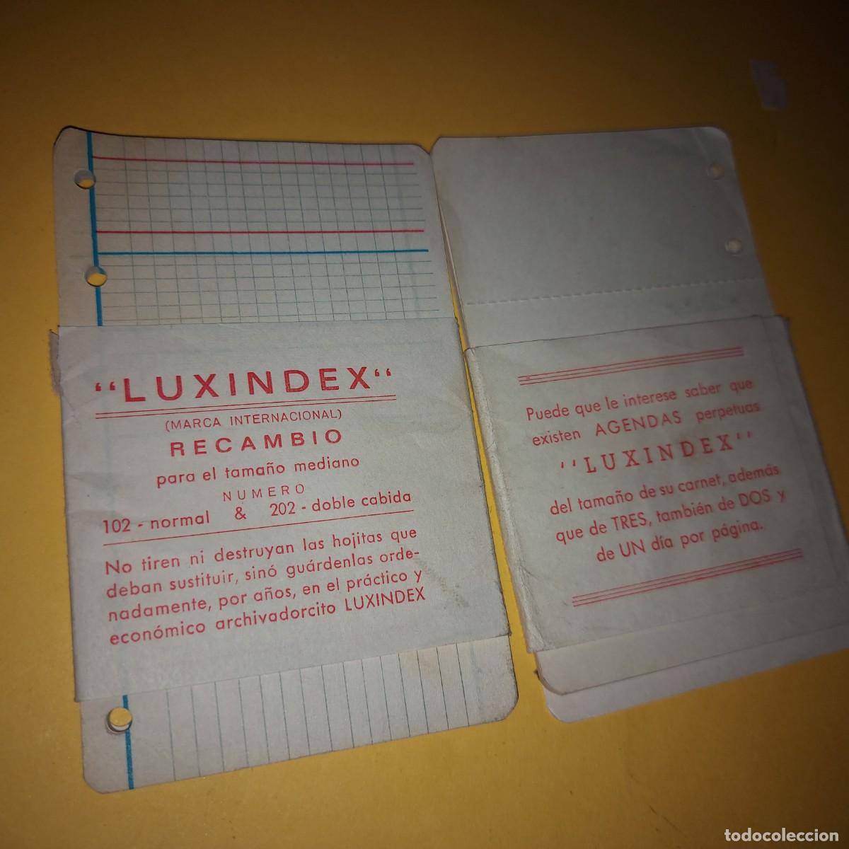 Coleccionismo: LUXINDEX, ANTIGUO RECAMBIO PARA AGENDA DE BOLSILLO
