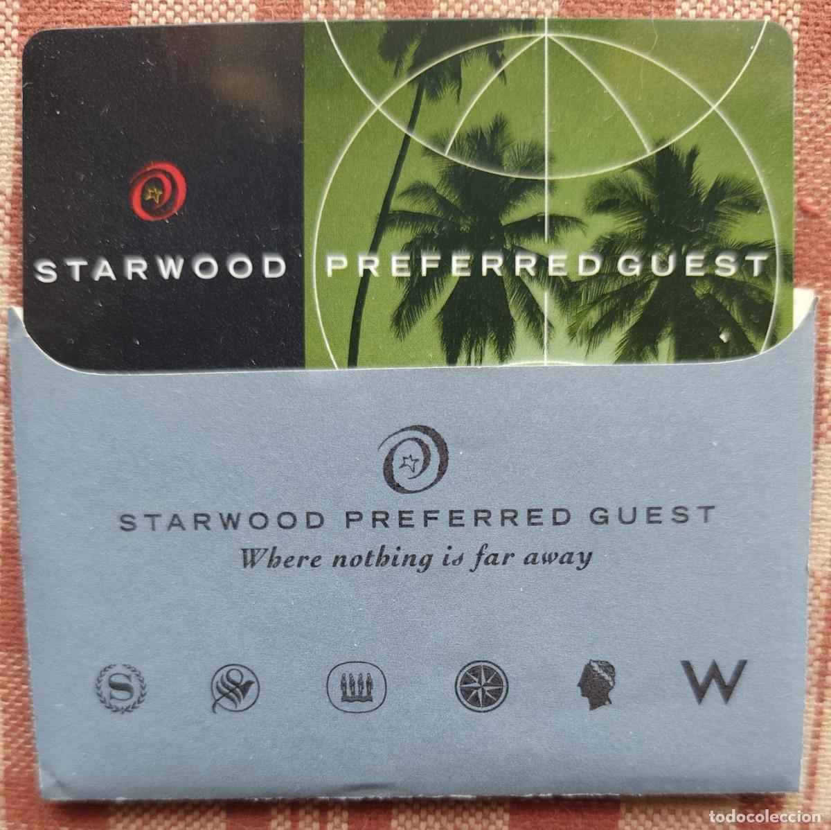 Coleccionismo: Tarjeta Starwood Preferred Guest A&ntilde;os '90