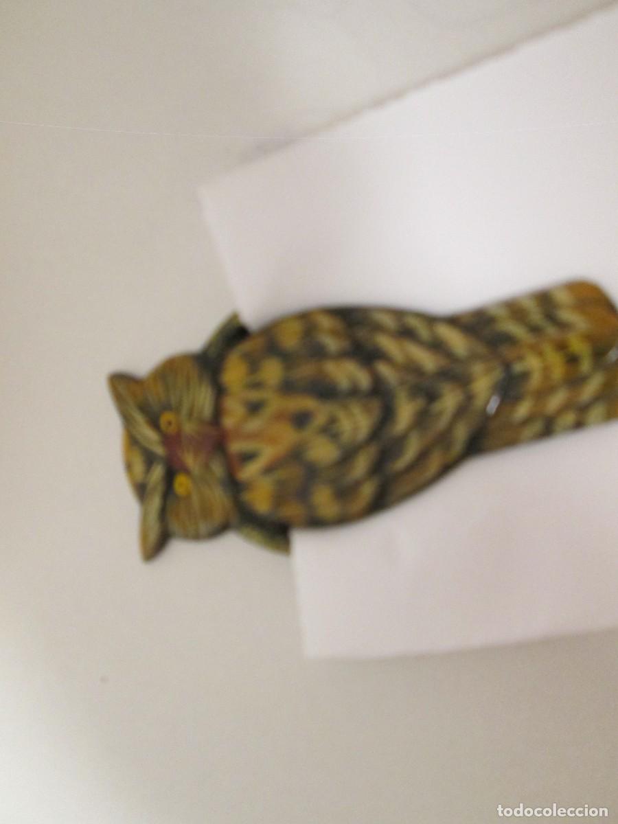 Coleccionismo: BUHO PINZA PARA TARJETAS - Foto 2