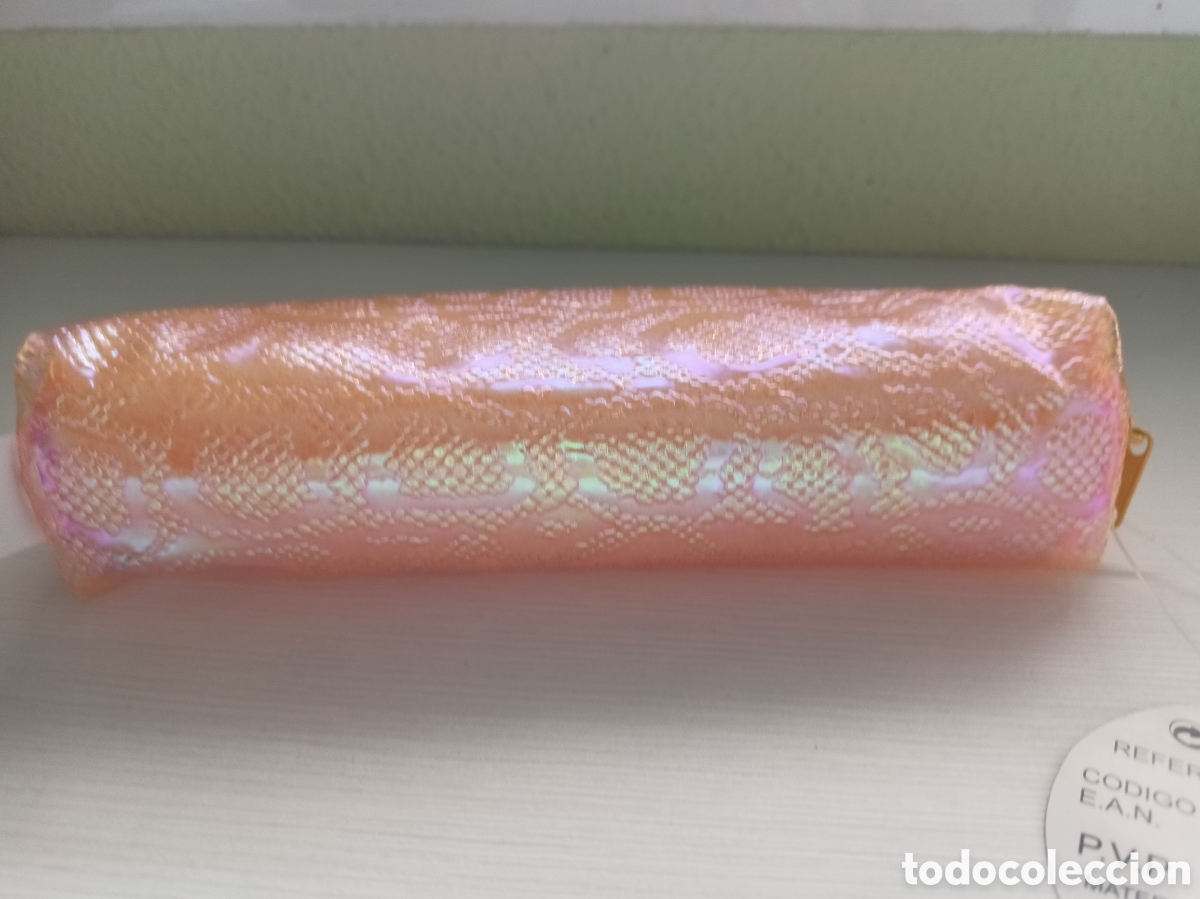 Coleccionismo: Estuche naranja piel . Nuevo - Foto 5