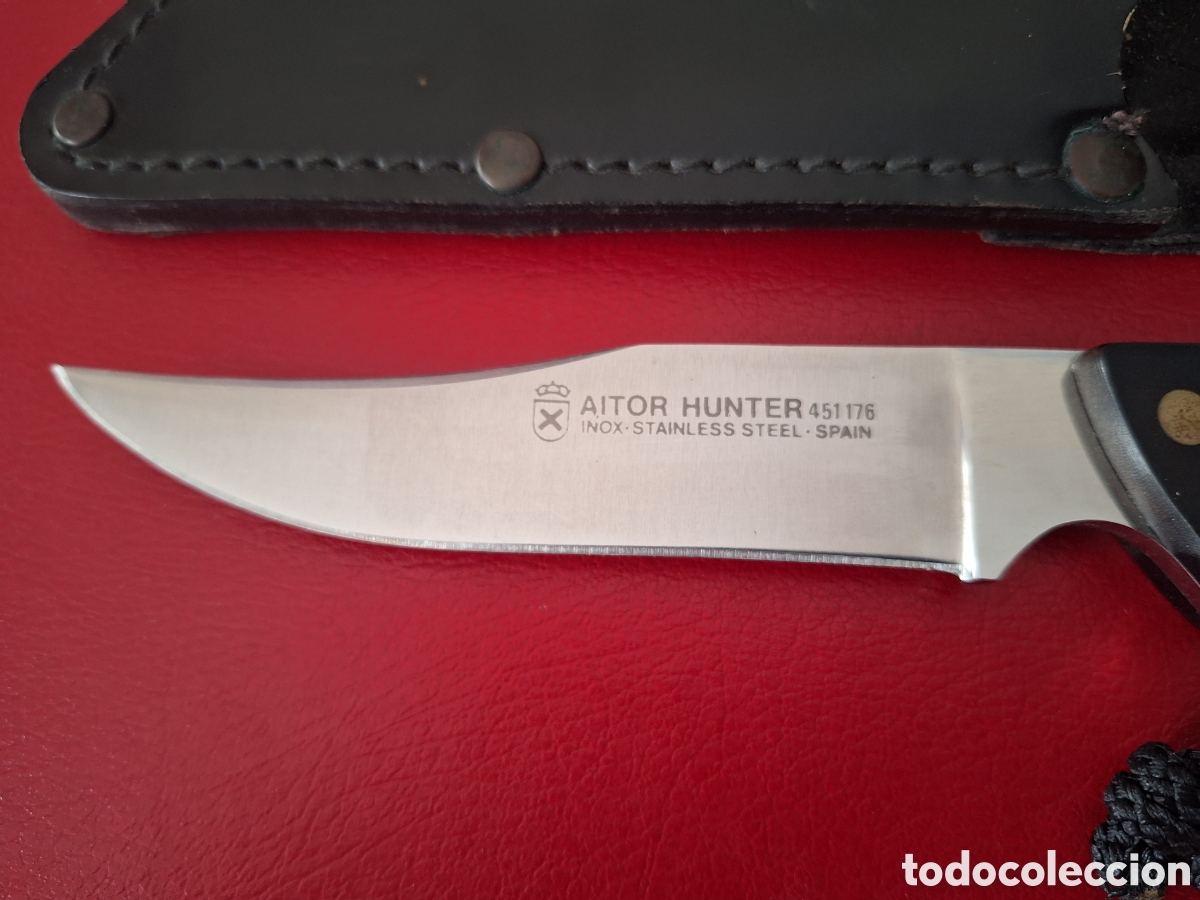 Coleccionismo: Cuchillo Aitor Hunter micarta negra - Foto 3