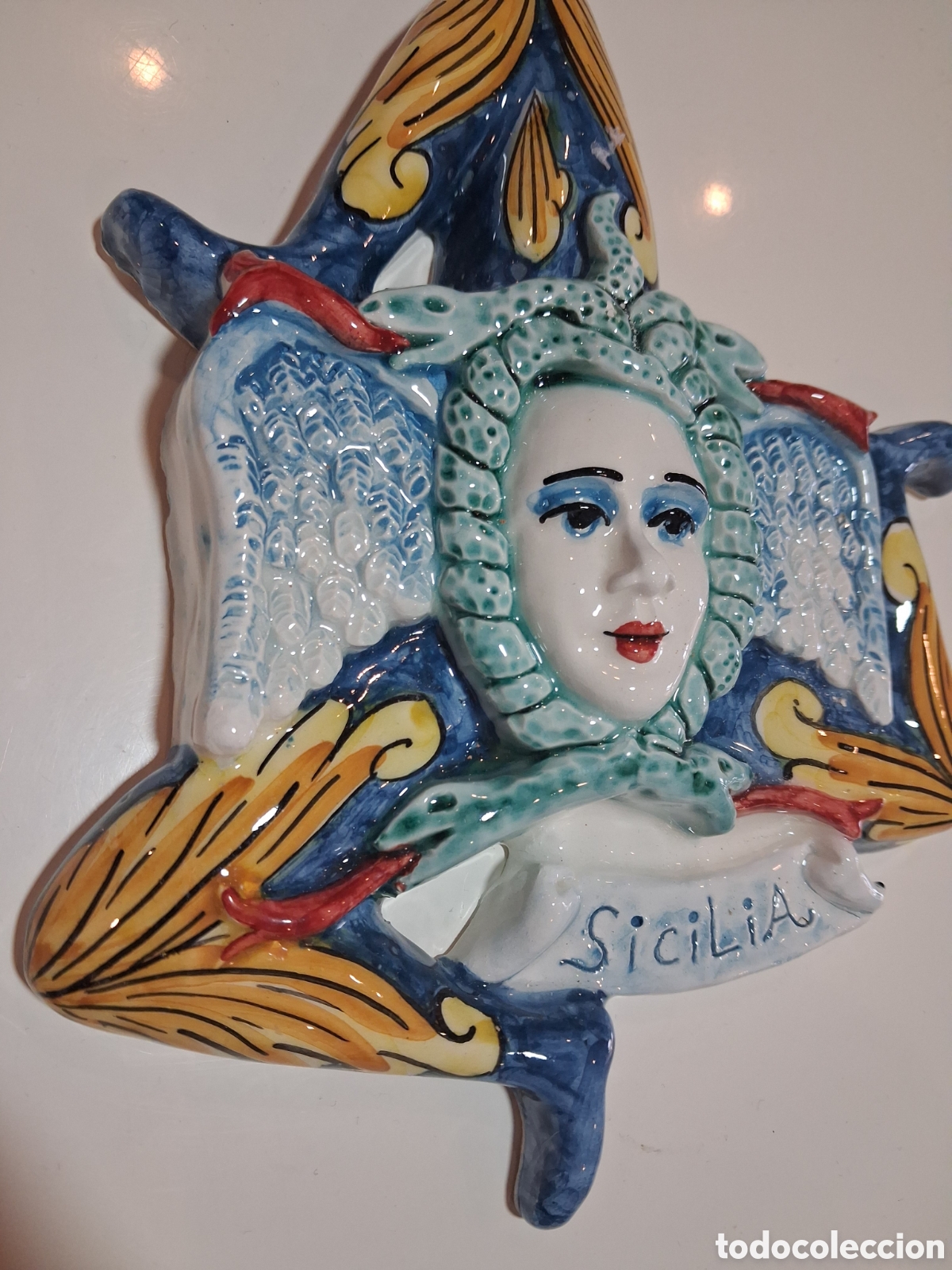 Coleccionismo: Trinacria siciliana ceramica